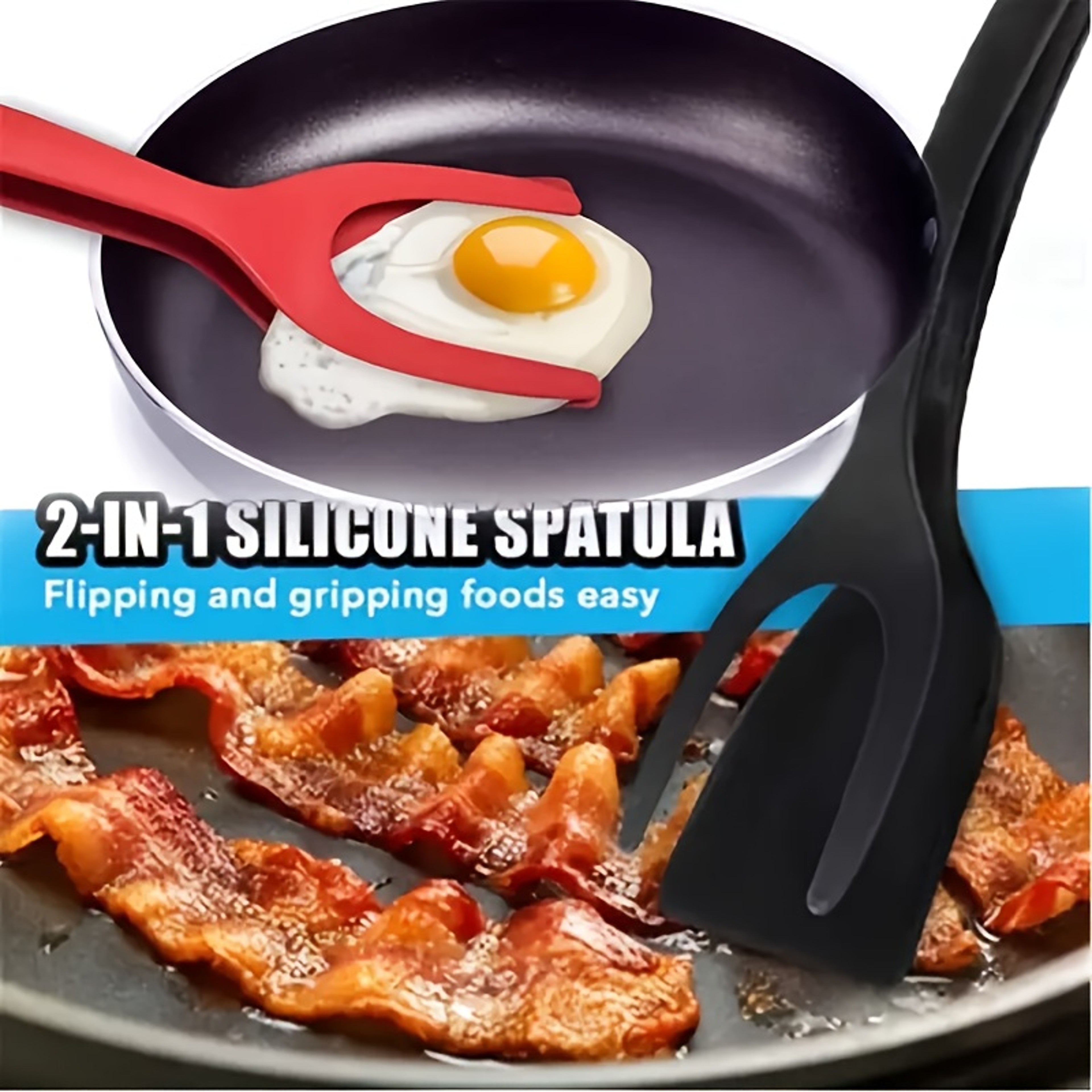 Multifunctional Non Stick Spatula For Eggs Pancakes  Steak 2