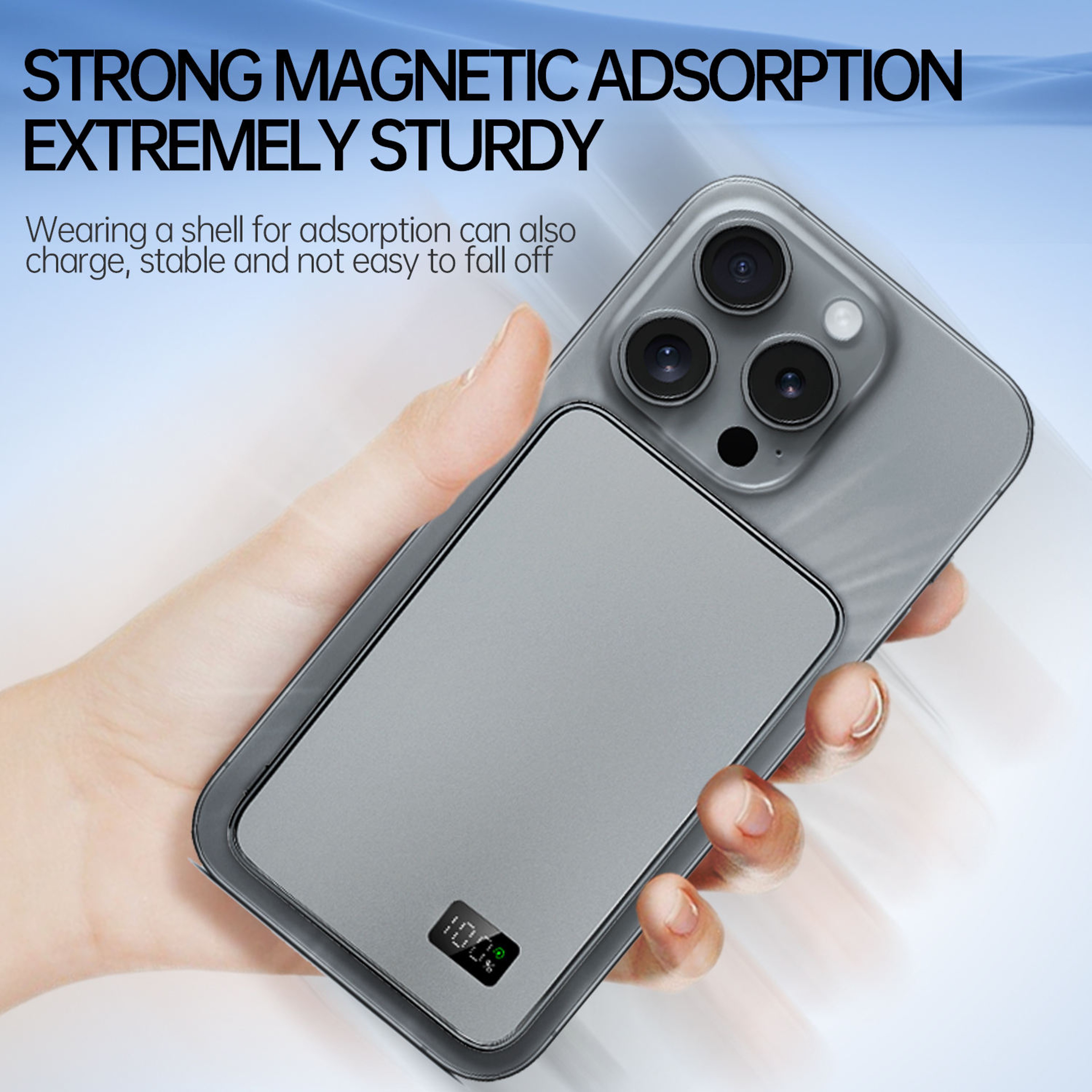 UltraThin Wireless Power Bank With LED Display 4