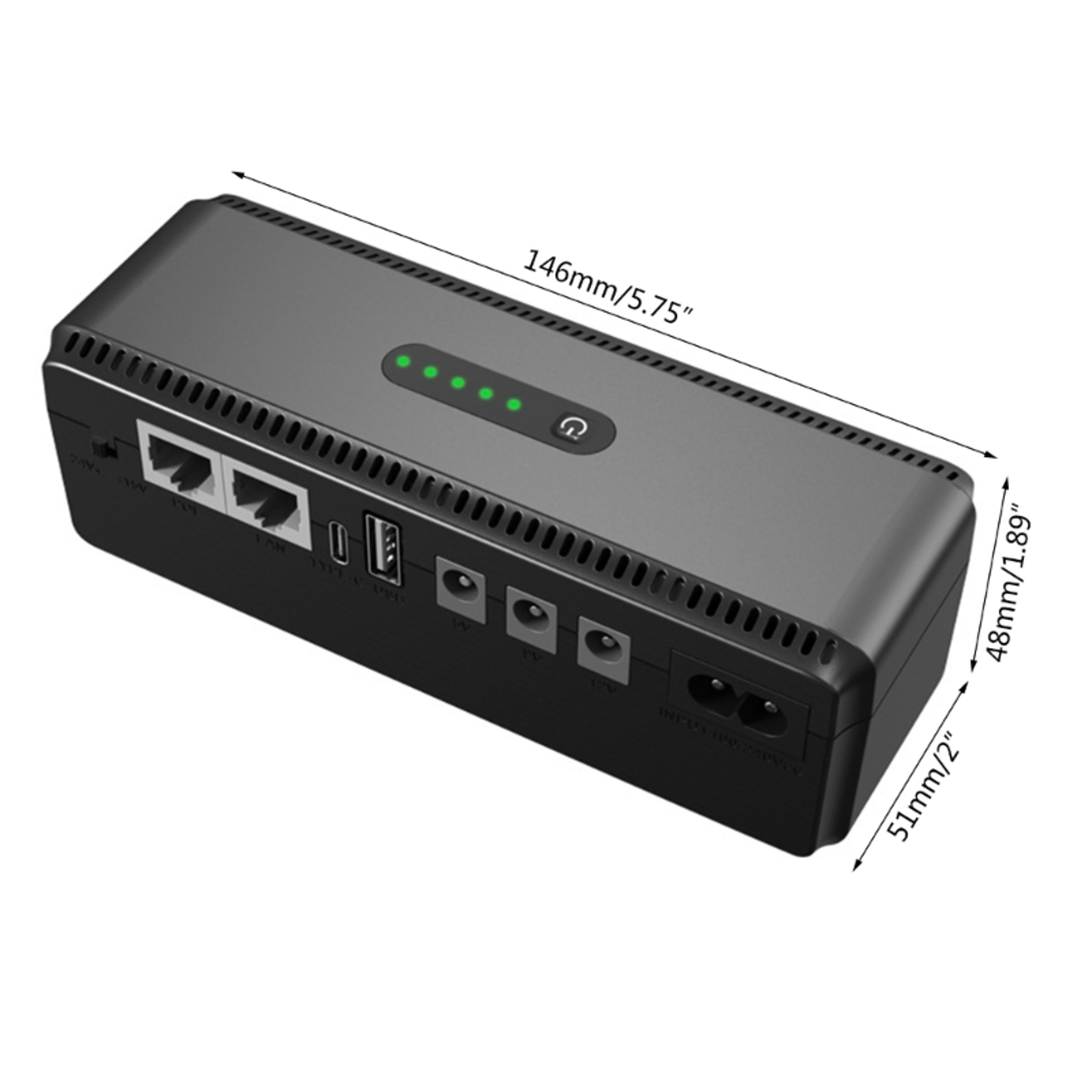 Mini UPS Battery Backup Power Supply Portable UPS Power Bank For Router  CCTV 4