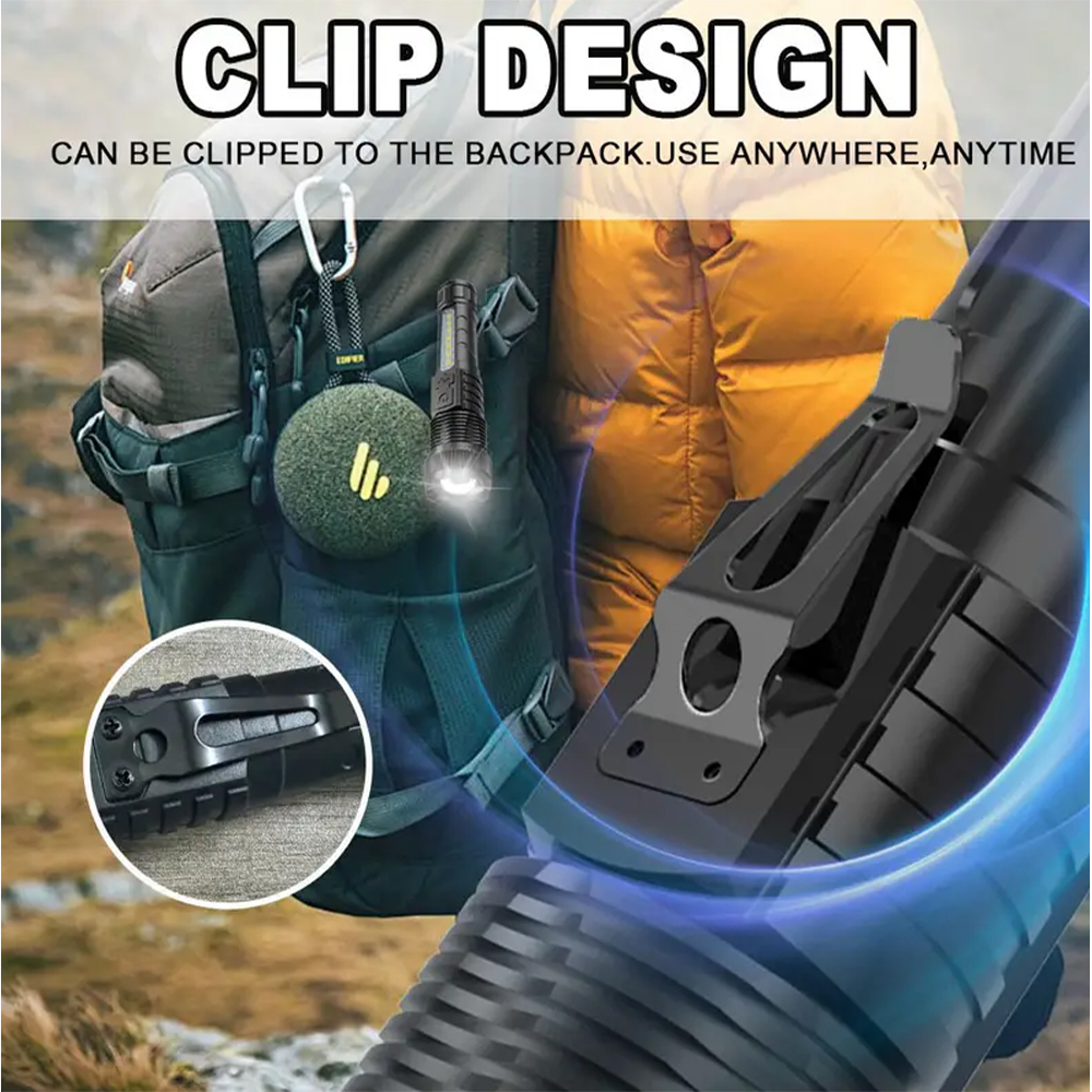 High Power LED Rechargeable Tactical Flashlight With Zoom Torch  Emergency Light 2