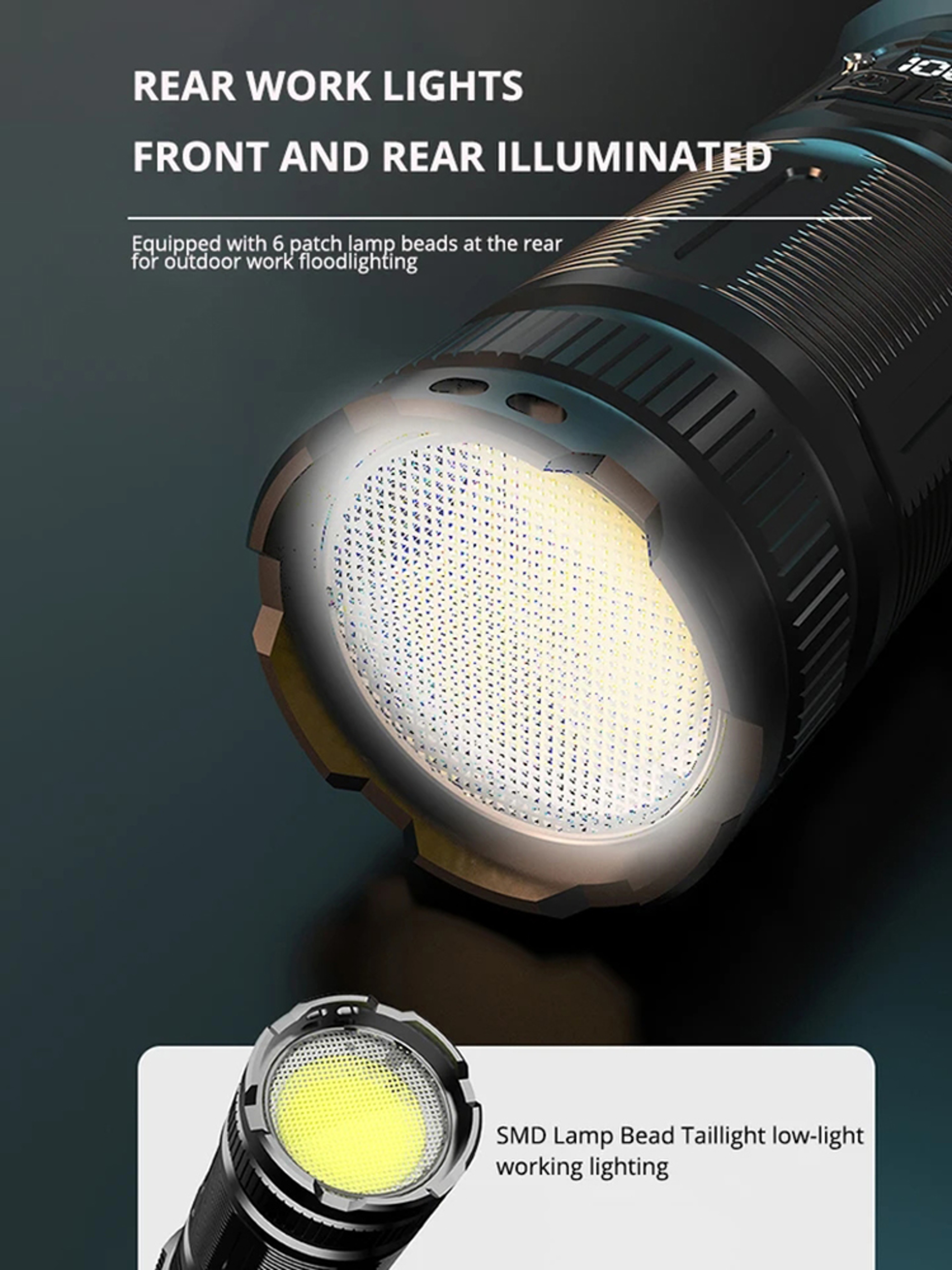 Ultra Bright LED Tactical Flashlight Long Range Spotlight – view 4