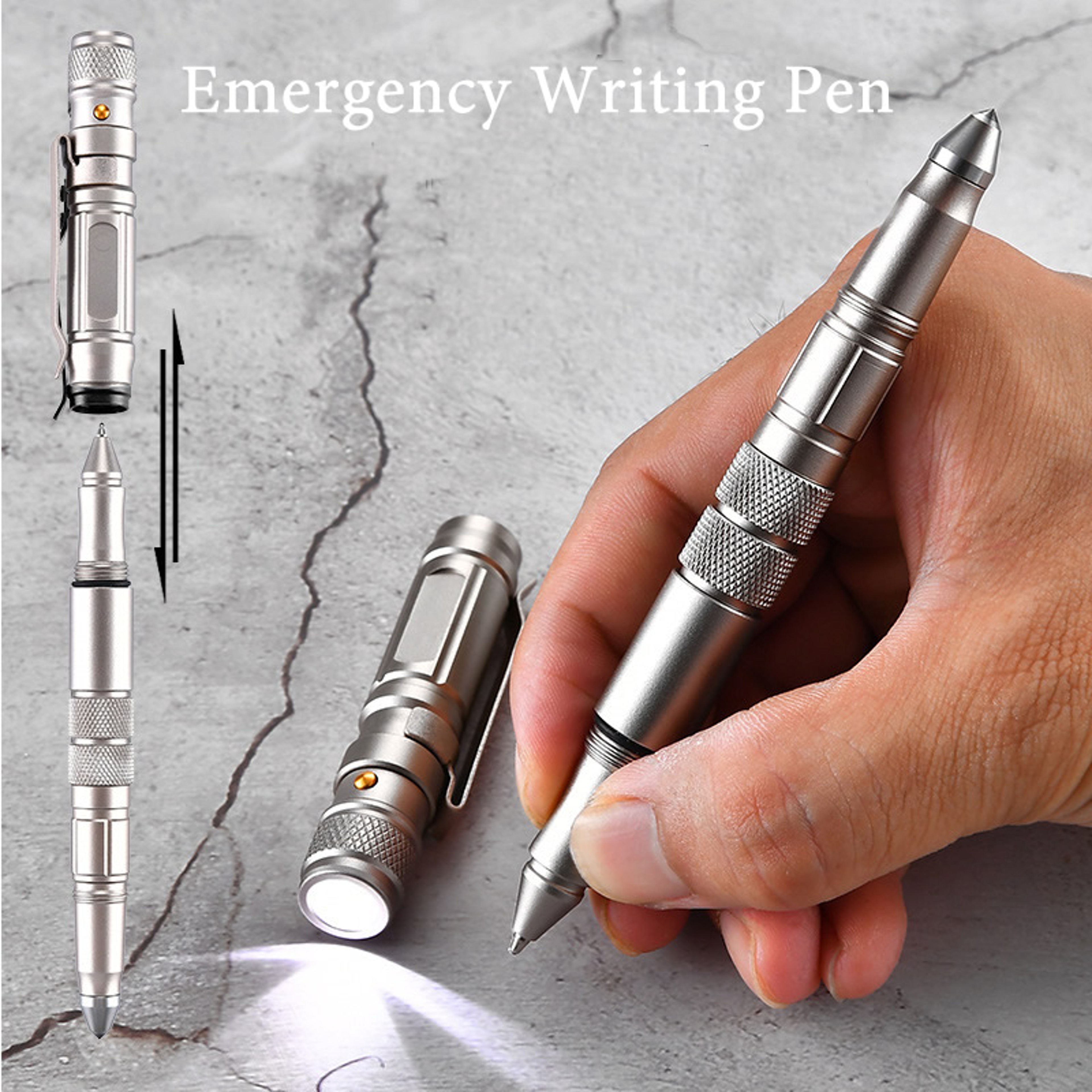 Tactical Pen & Self Defense Tool with Flashlight EDC Survival Gear – view 2