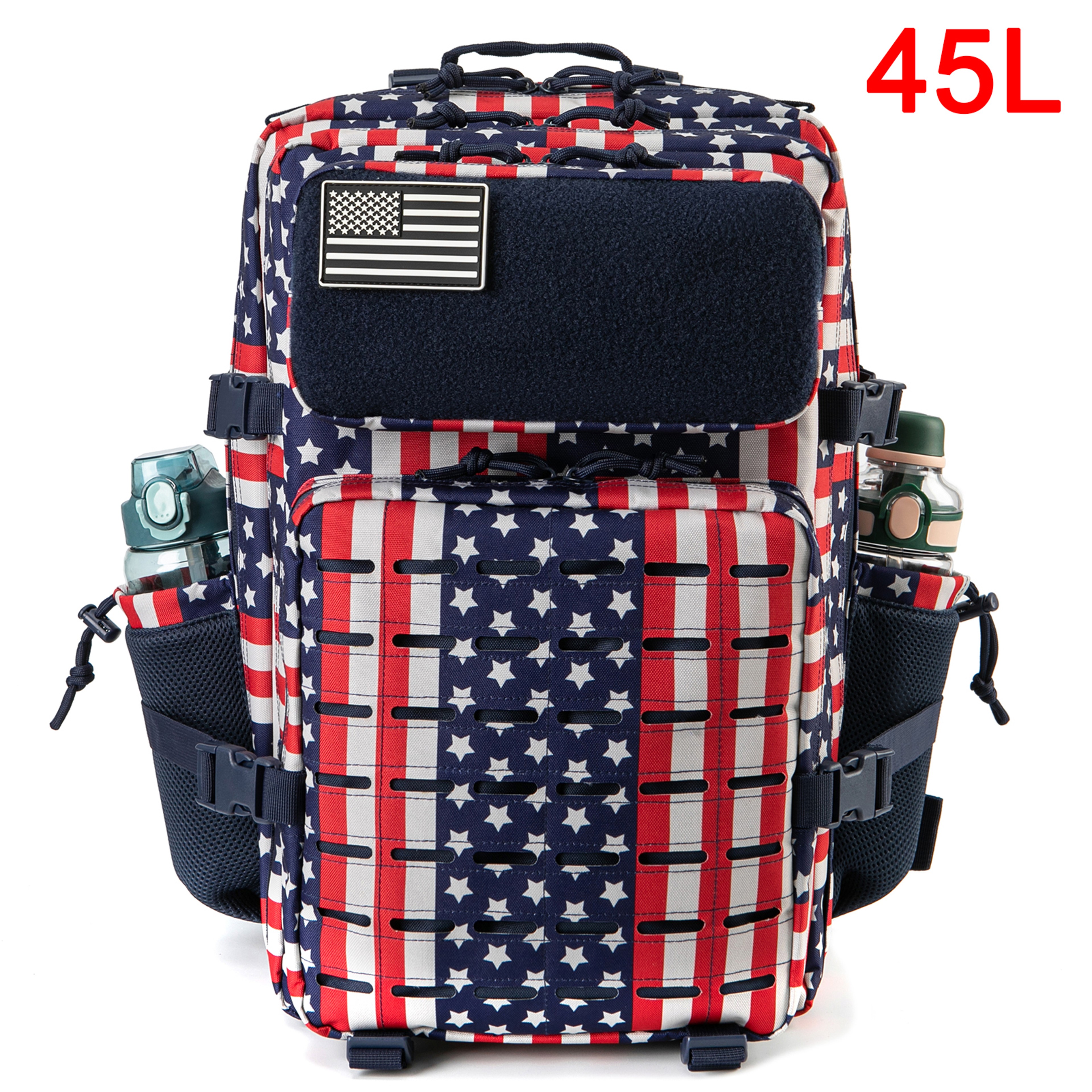 25L/45L Tactical Backpack for Men and Women Outdoor Survival Bug Out Bag Small School Rucksack Hking with Bottle Holder – view 16