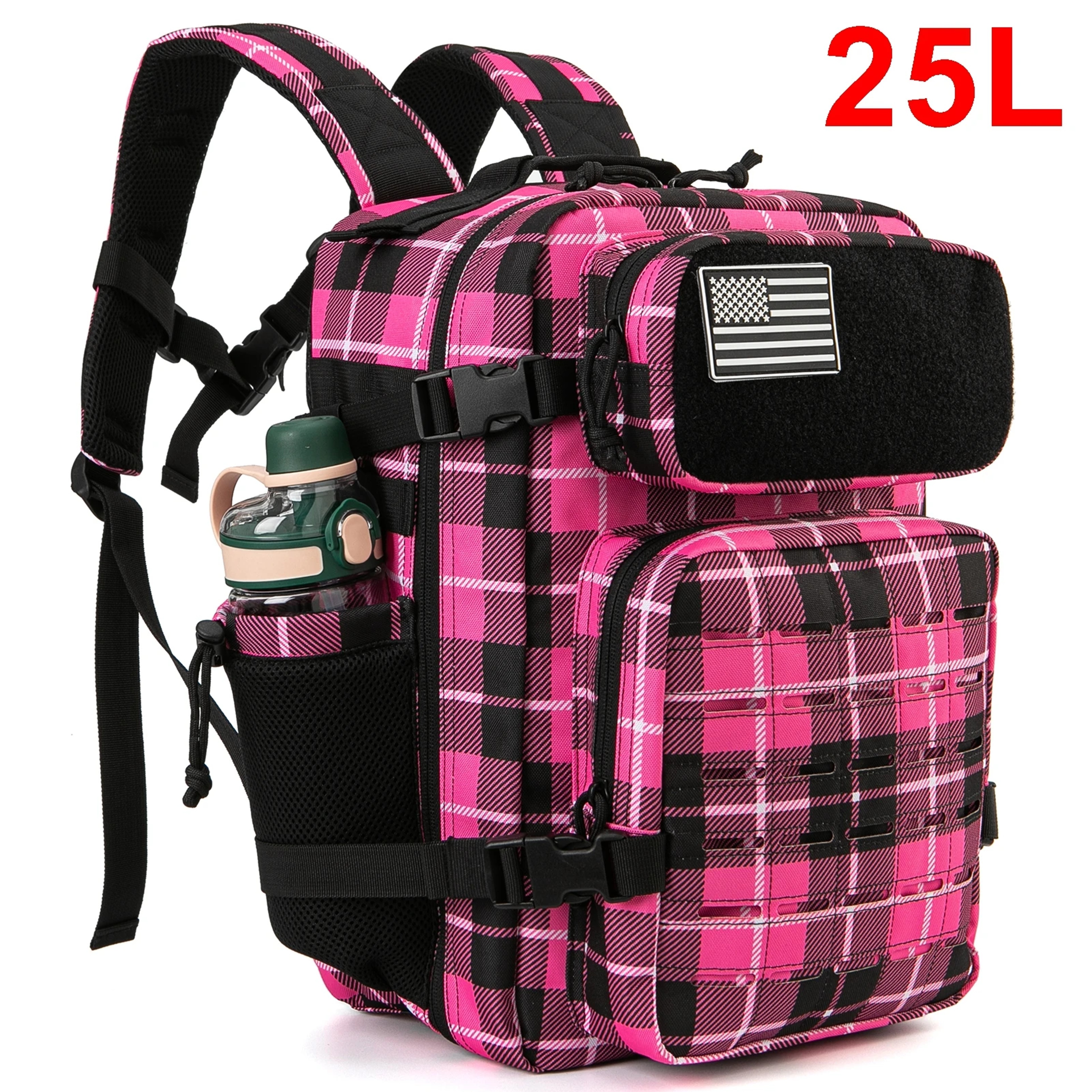 25L/45L Tactical Backpack for Men and Women Outdoor Survival Bug Out Bag Small School Rucksack Hking with Bottle Holder – view 15