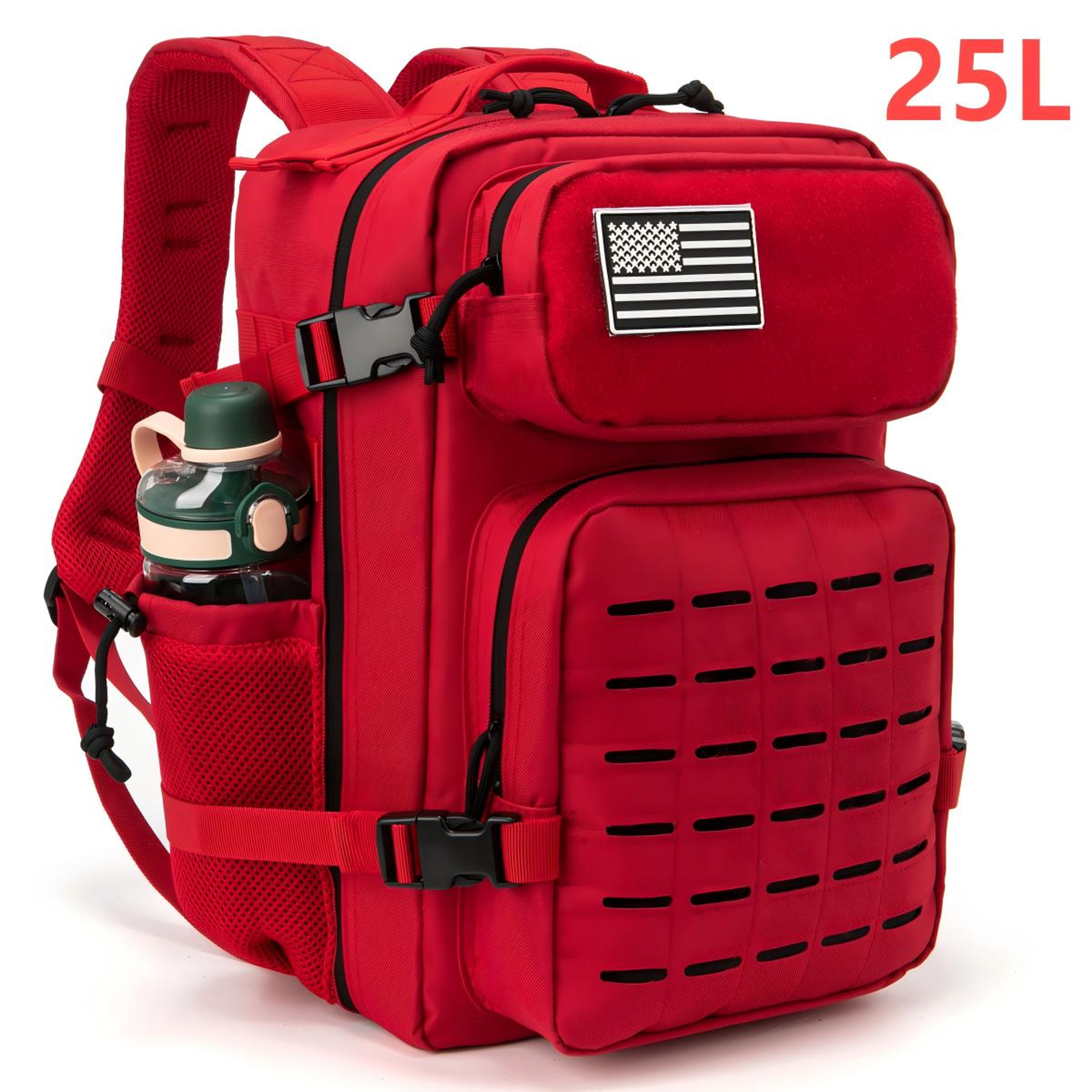 Tactical Survival Backpack For Men  Women With Bottle Holder 7