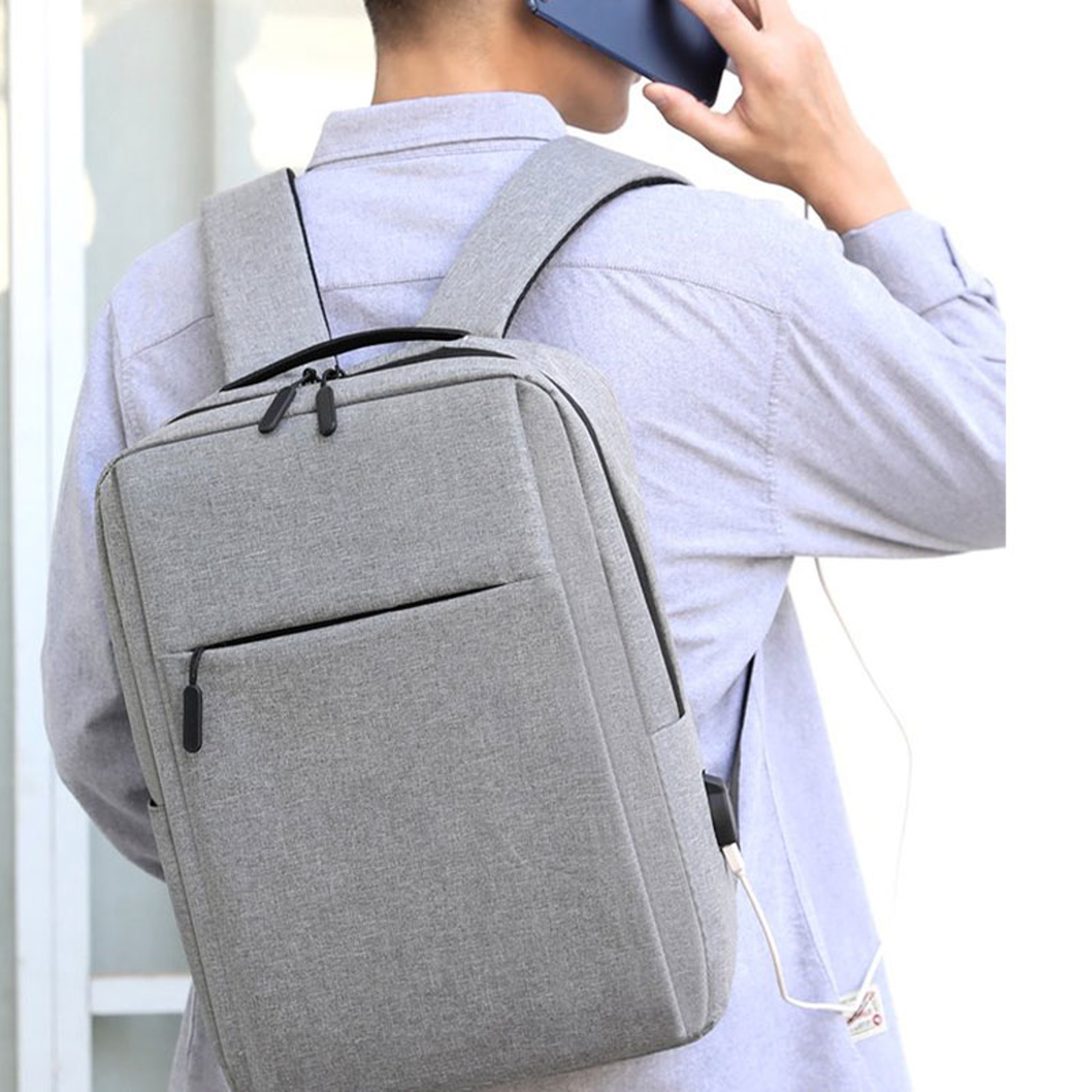 USB Charging Waterproof Laptop Backpack Travel  School Ready 5
