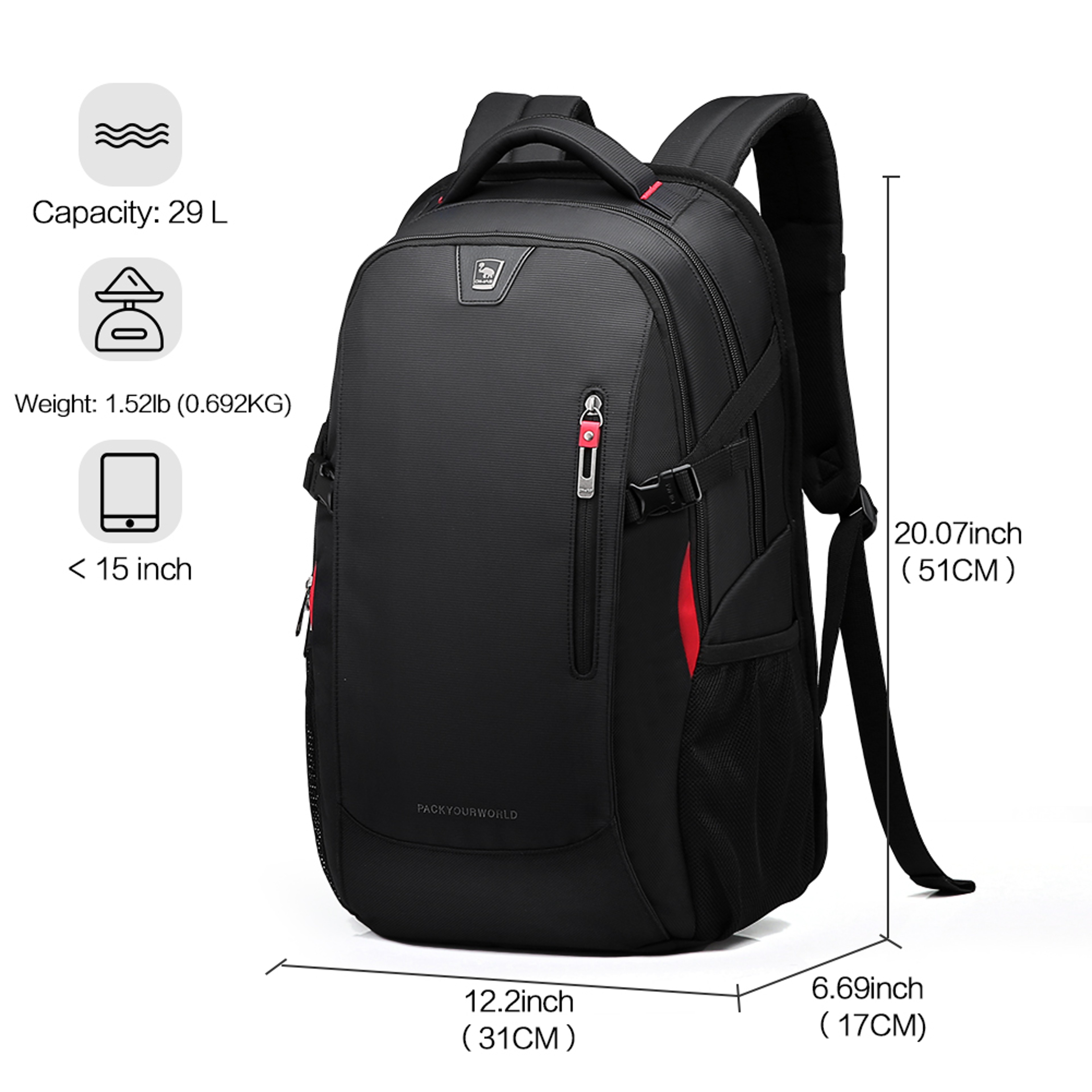 Premium Waterproof Laptop Backpack For School  Travel 4