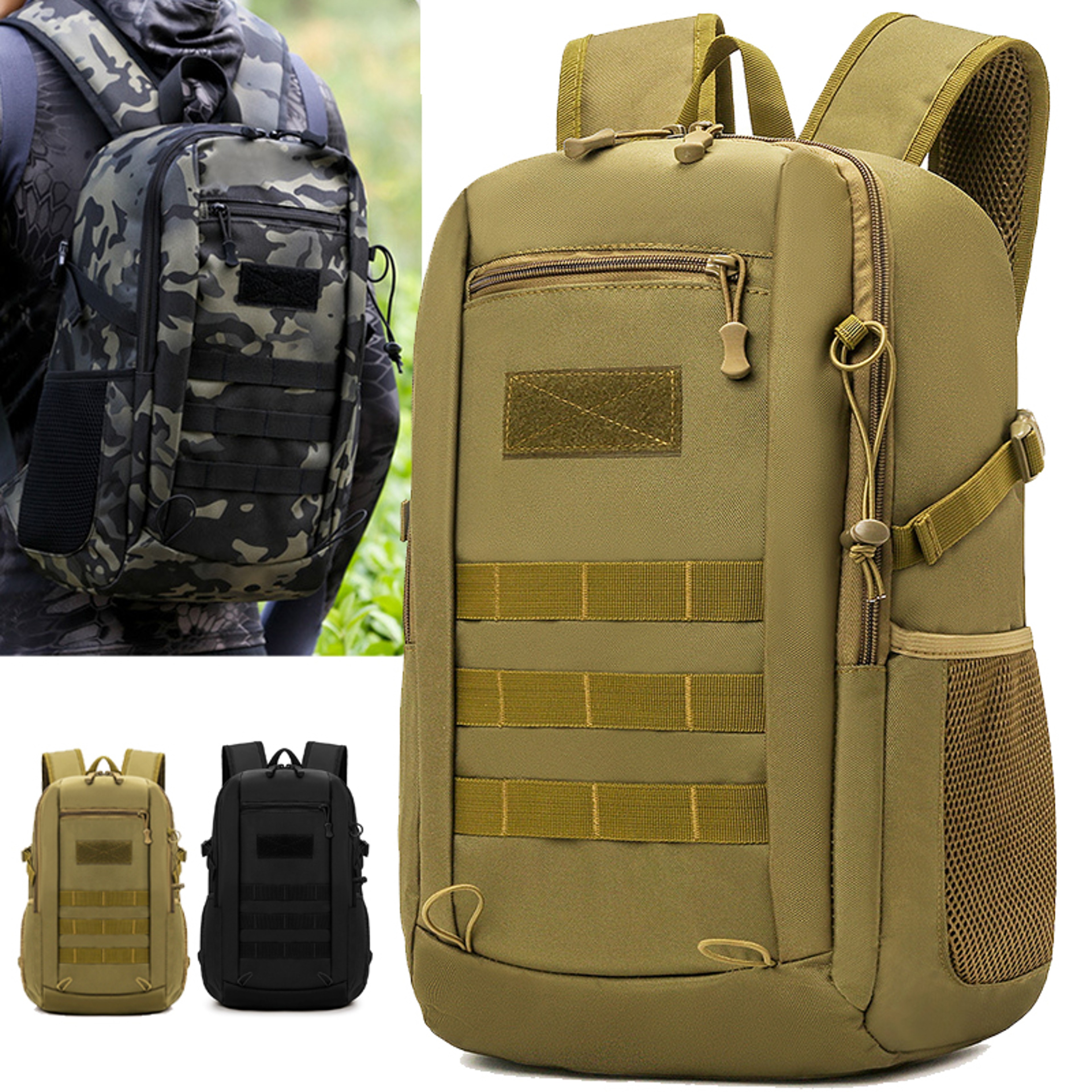 Compact Waterproof Hiking Backpack Mini Daypack For Travel Camping Fishing 0