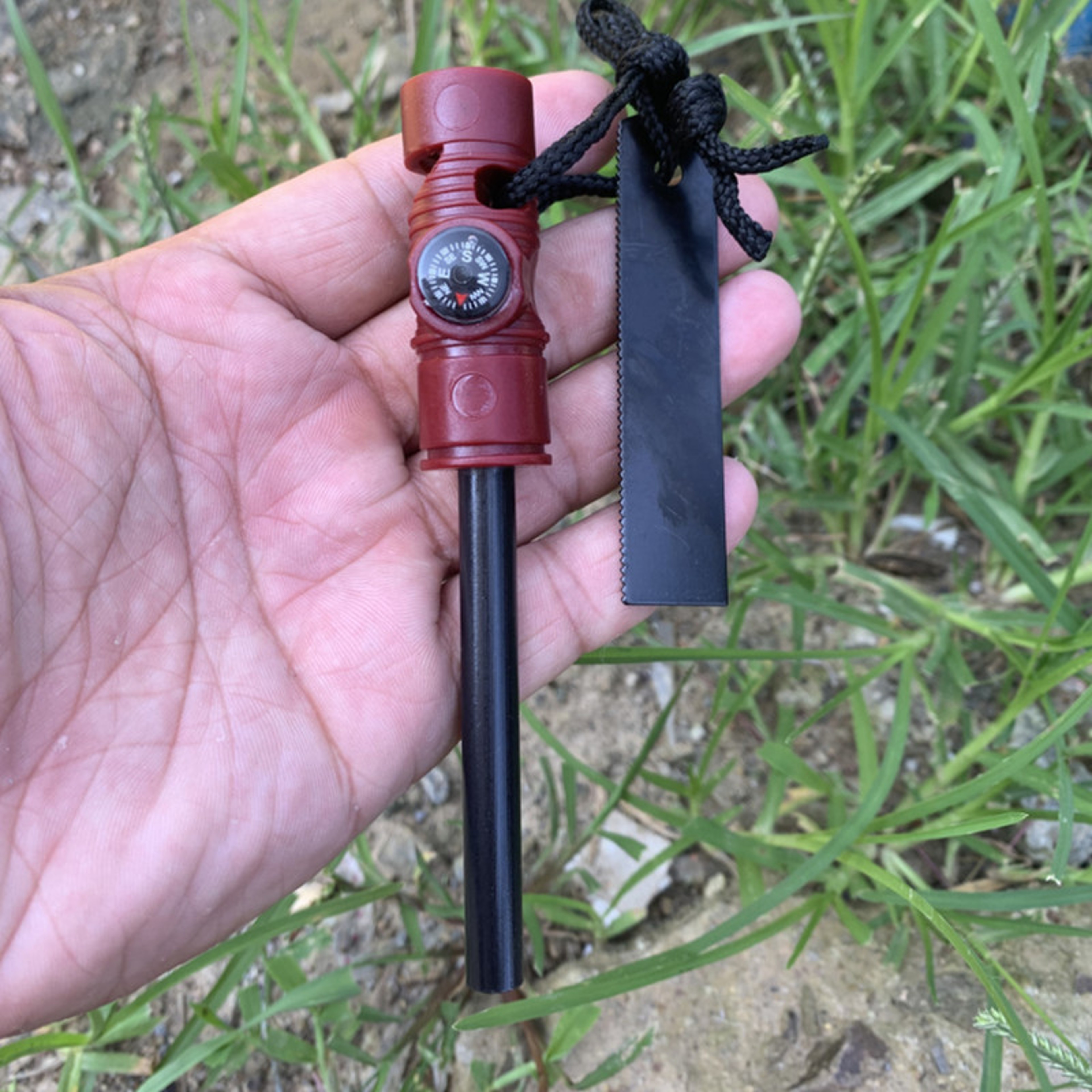 AllWeather Magnesium Fire Starter With Compass For Camping And Survival 6