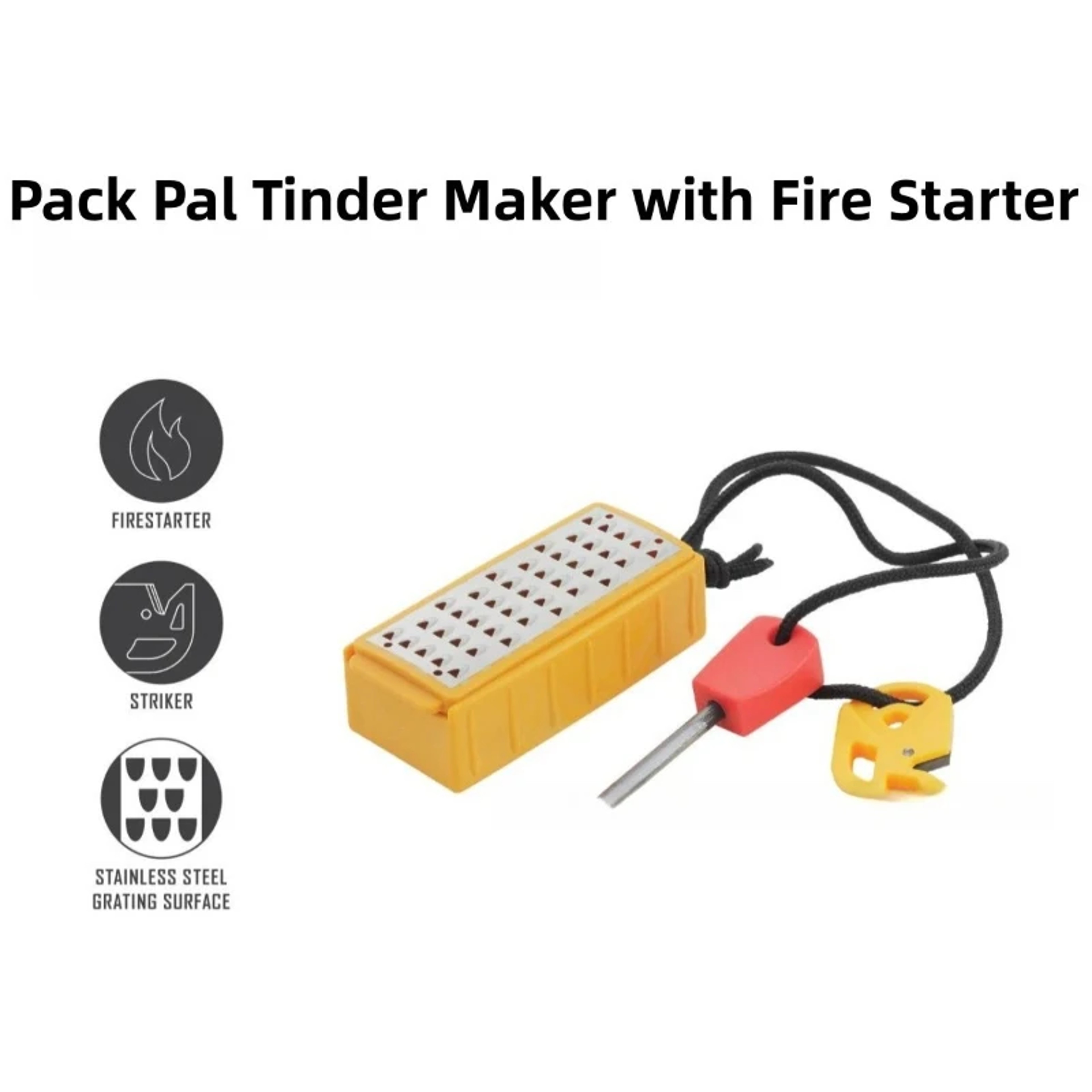 Portable Outdoor Fire Starter  Tinder Maker Survival Tool 6