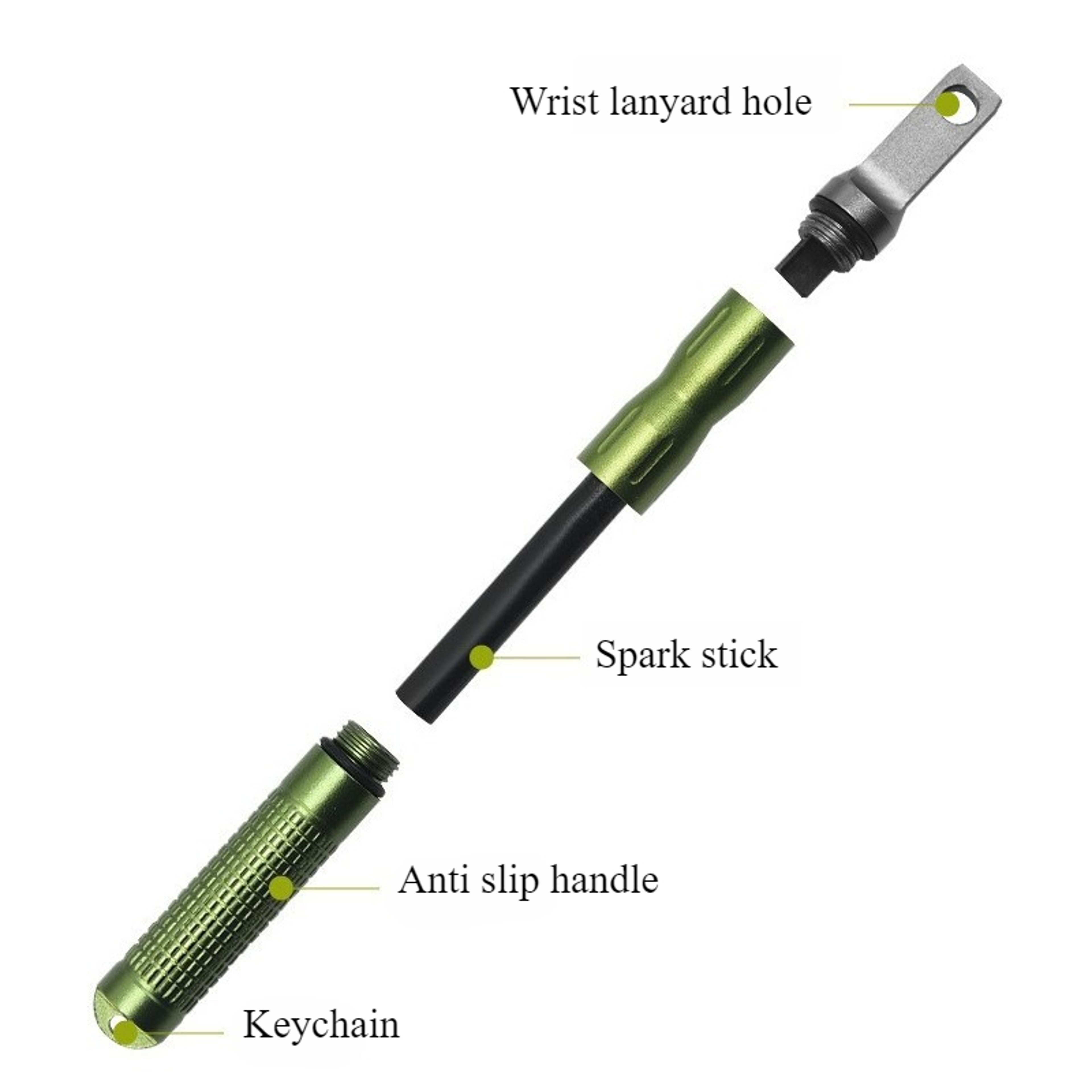 Portable Magnesium Fire Starter Mini Survival Camping Igniter 2