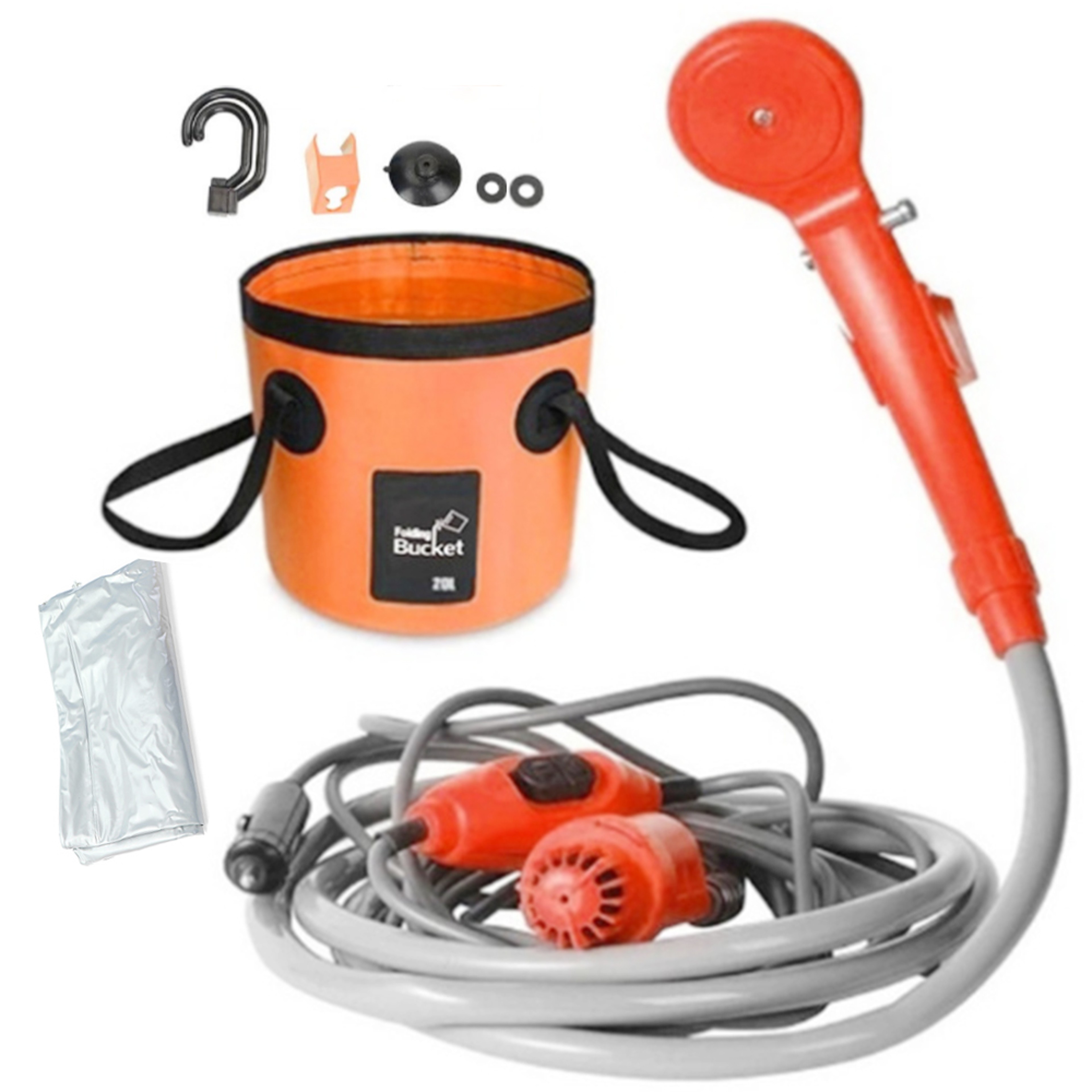 Portable Car Camping Shower Pump Outdoor Travel Pet  Car Wash 7