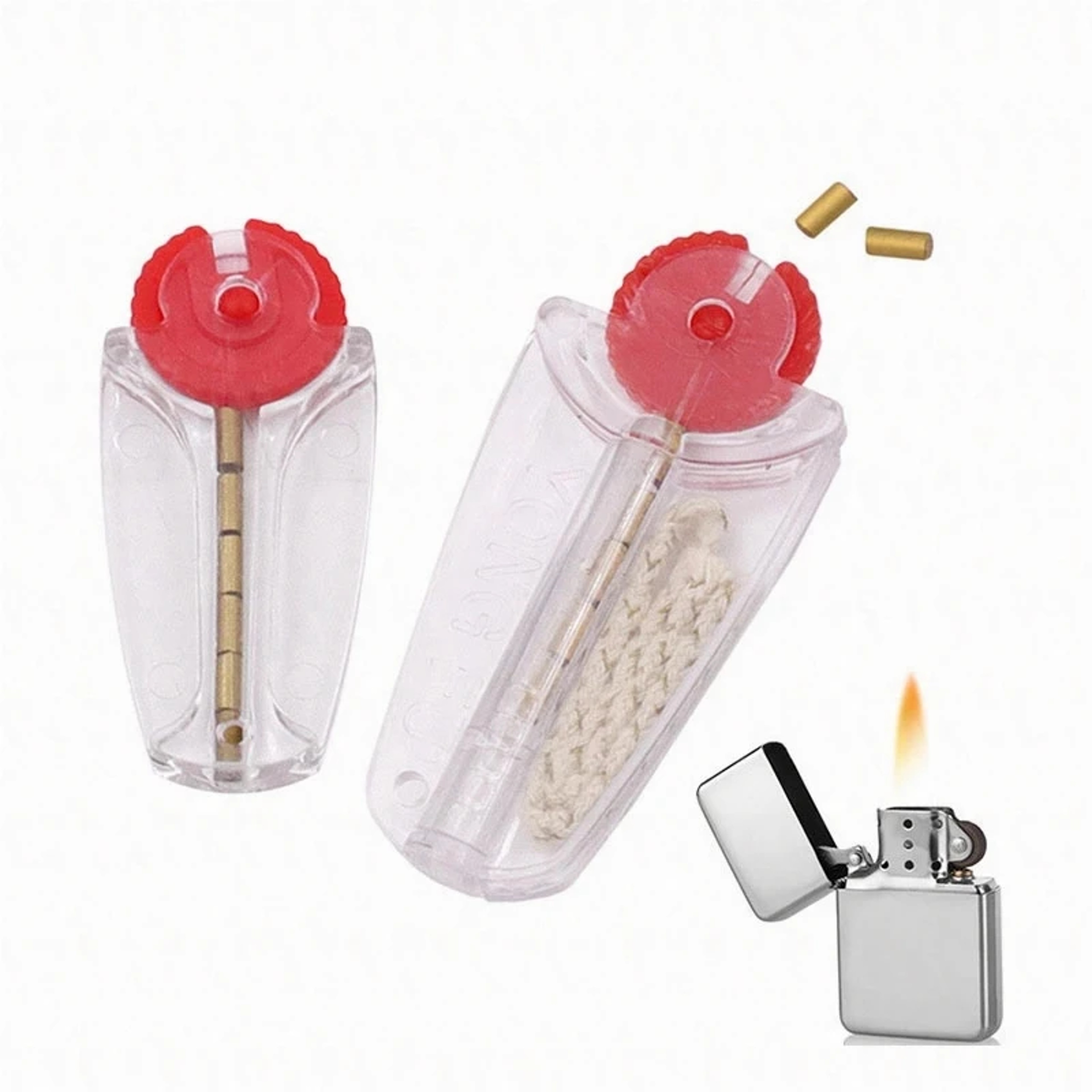 Premium Flint Cotton Wick Replacement Kit For Oil  Kerosene Lighters 0
