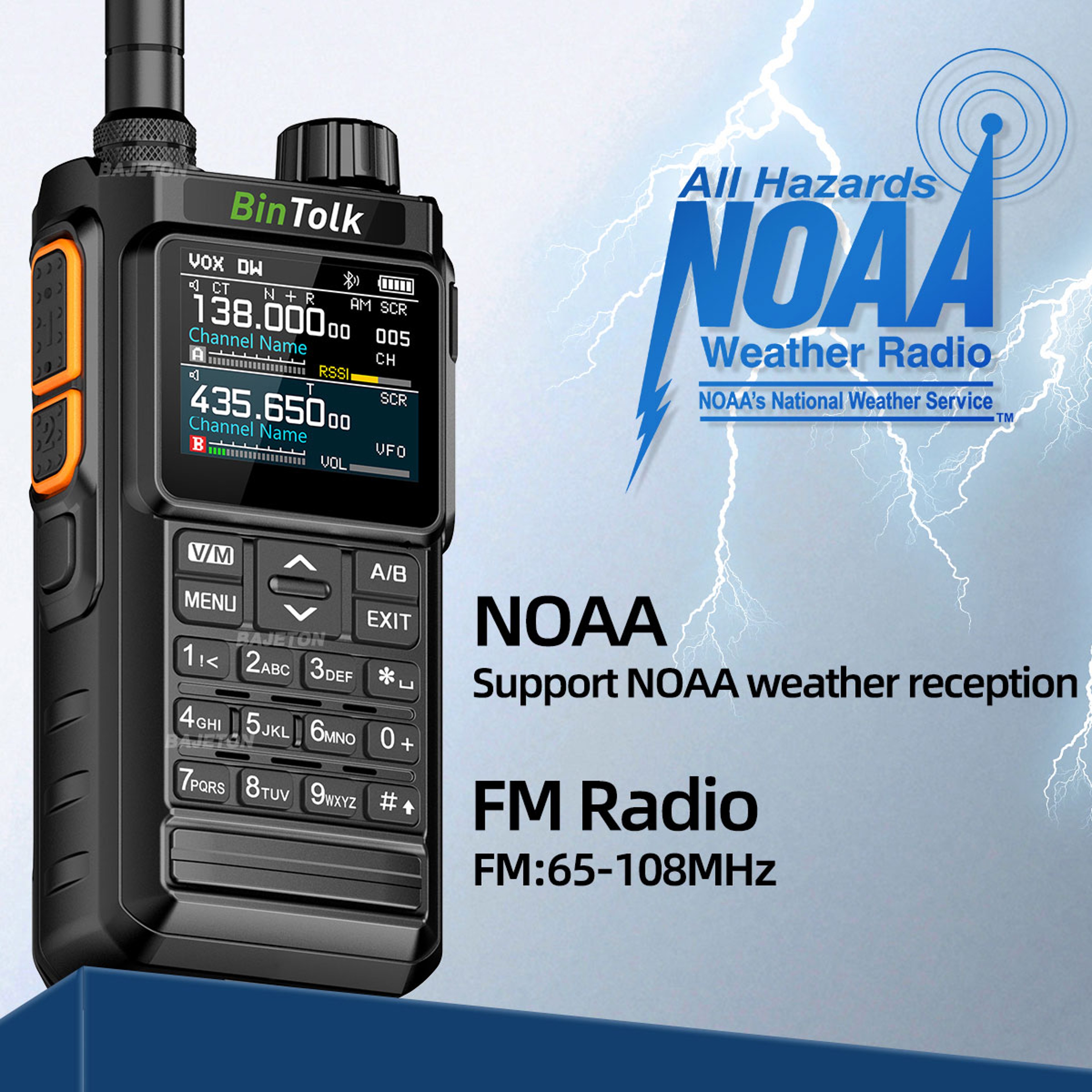 MultiBand Walkie Talkie With Bluetooth  Noise Reduction 2
