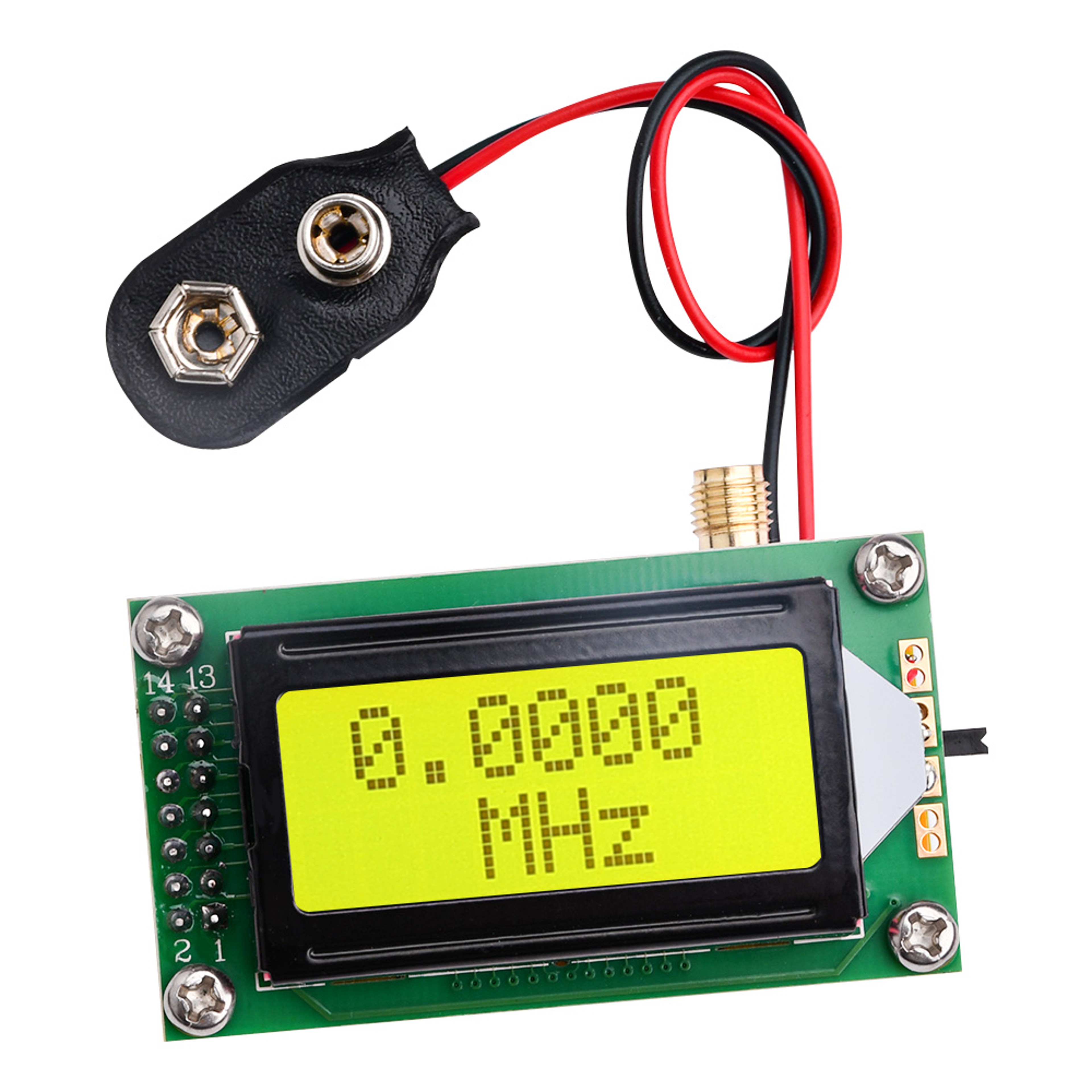Digital Frequency Counter Module with Backlit Display for Ham Radio Testing – view 1