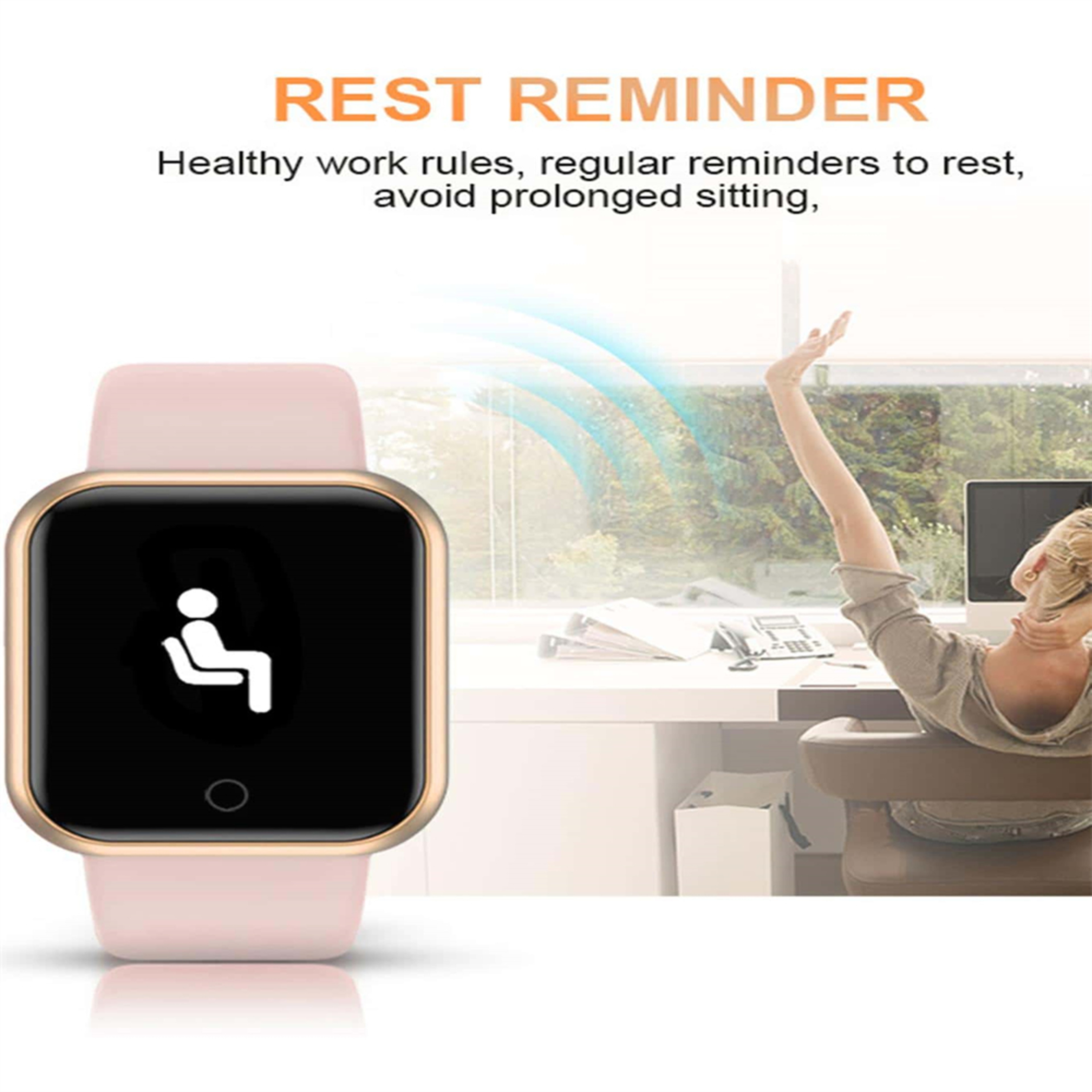 Bluetooth Smart Fitness Watch With Sleep Monitor  Music Control For Men And Women 4