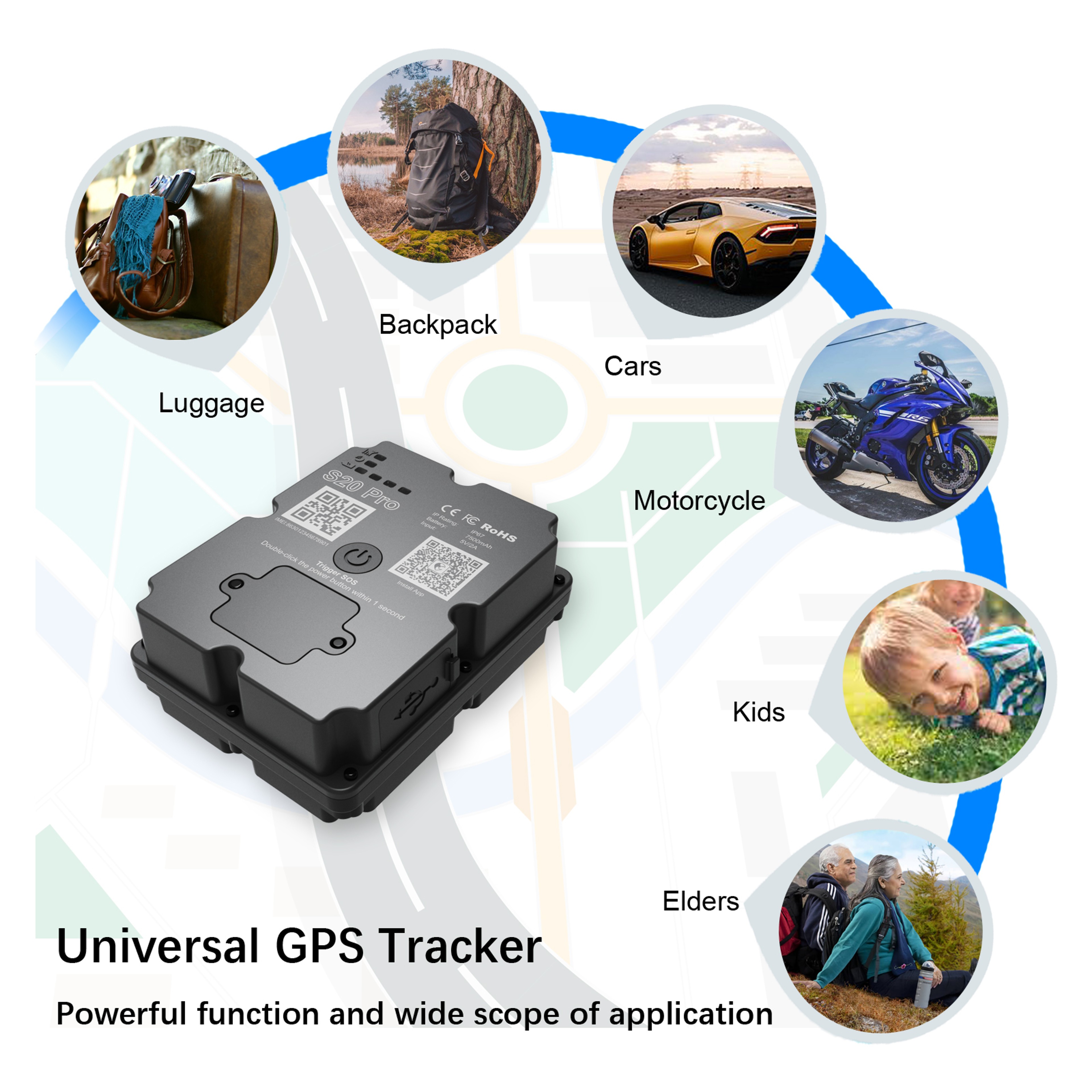 GPS Tracker Magnetic Car Tracking Device 1