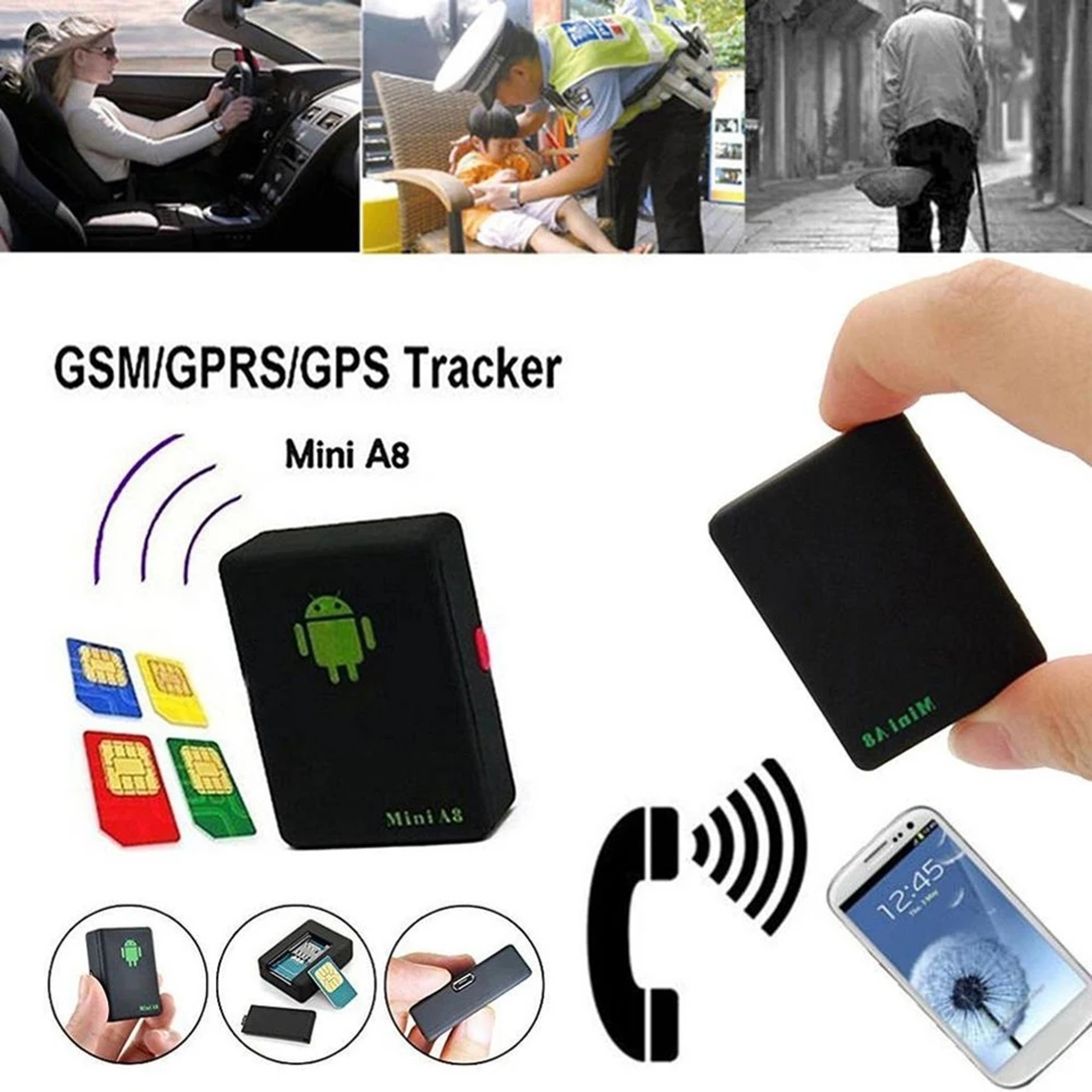 Smart Mini GPS Tracker For Cars Kids Pets Real Time Anti Lost Device 2