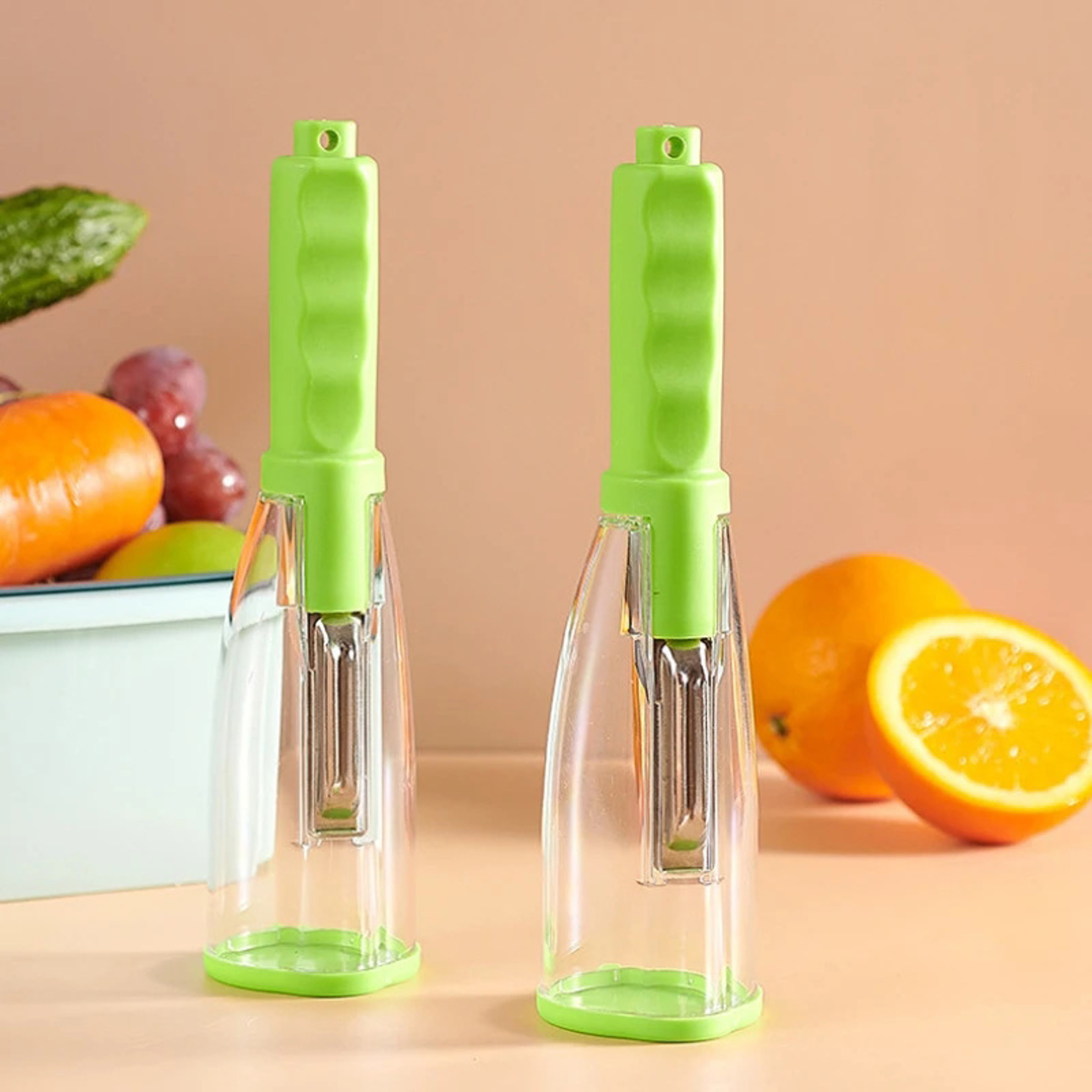 Premium Multifunctional Kitchen Peeler with Storage Box & Paring Knife – view 1