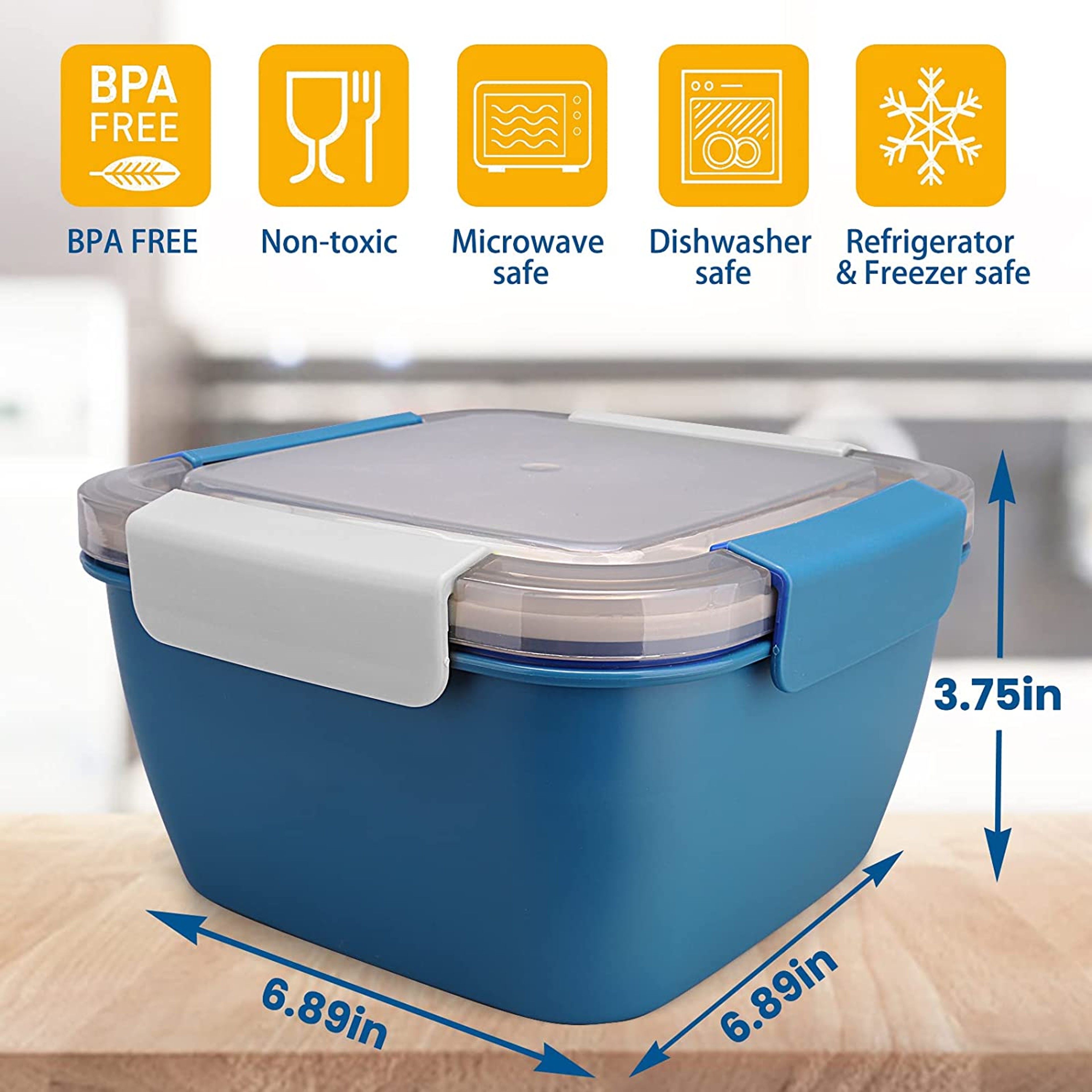 Premium Layers Portable Bento Lunch Box Stackable Meal Prep Container 5
