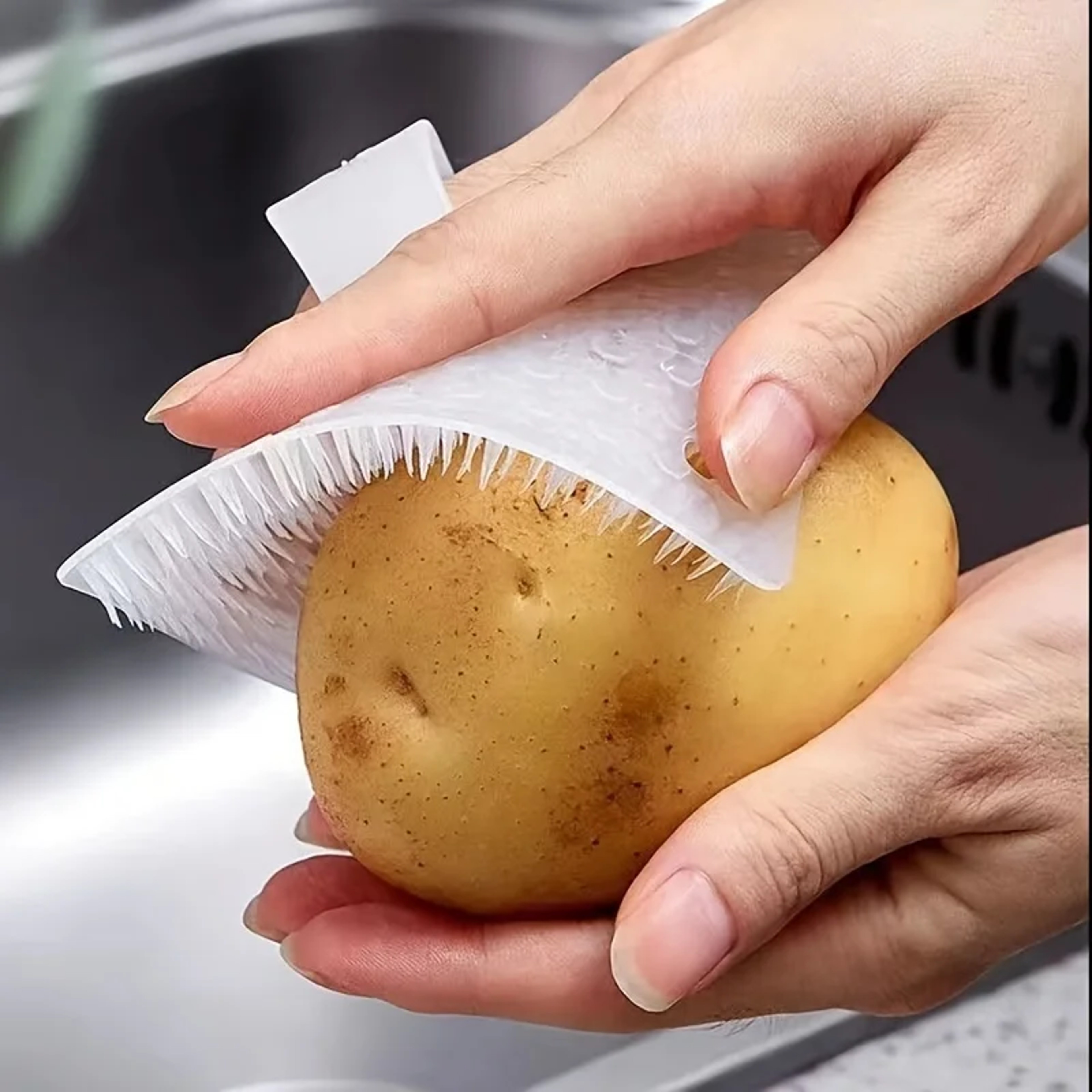Premium Multifunctional Vegetable Brush  Kitchen Scrubber Tool 1