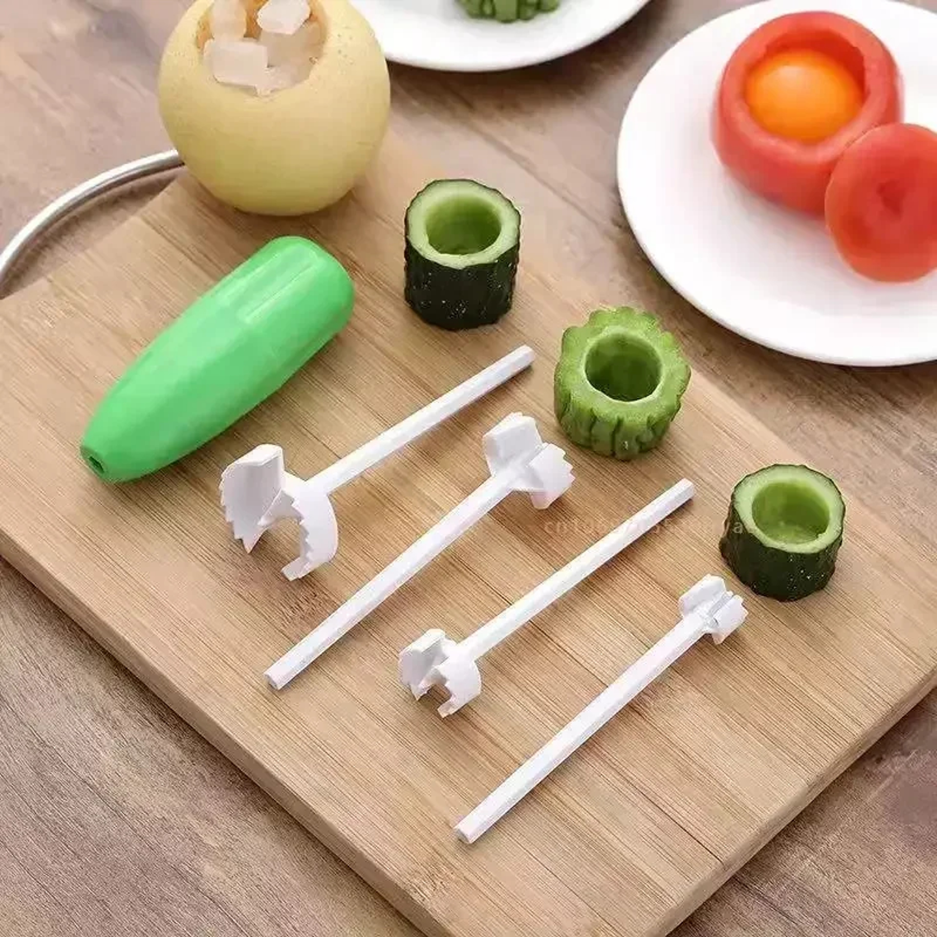 Premium Handheld Vegetable Spiral Cutter  Corer Tool Zucchini  Eggplant Spiralizer 0