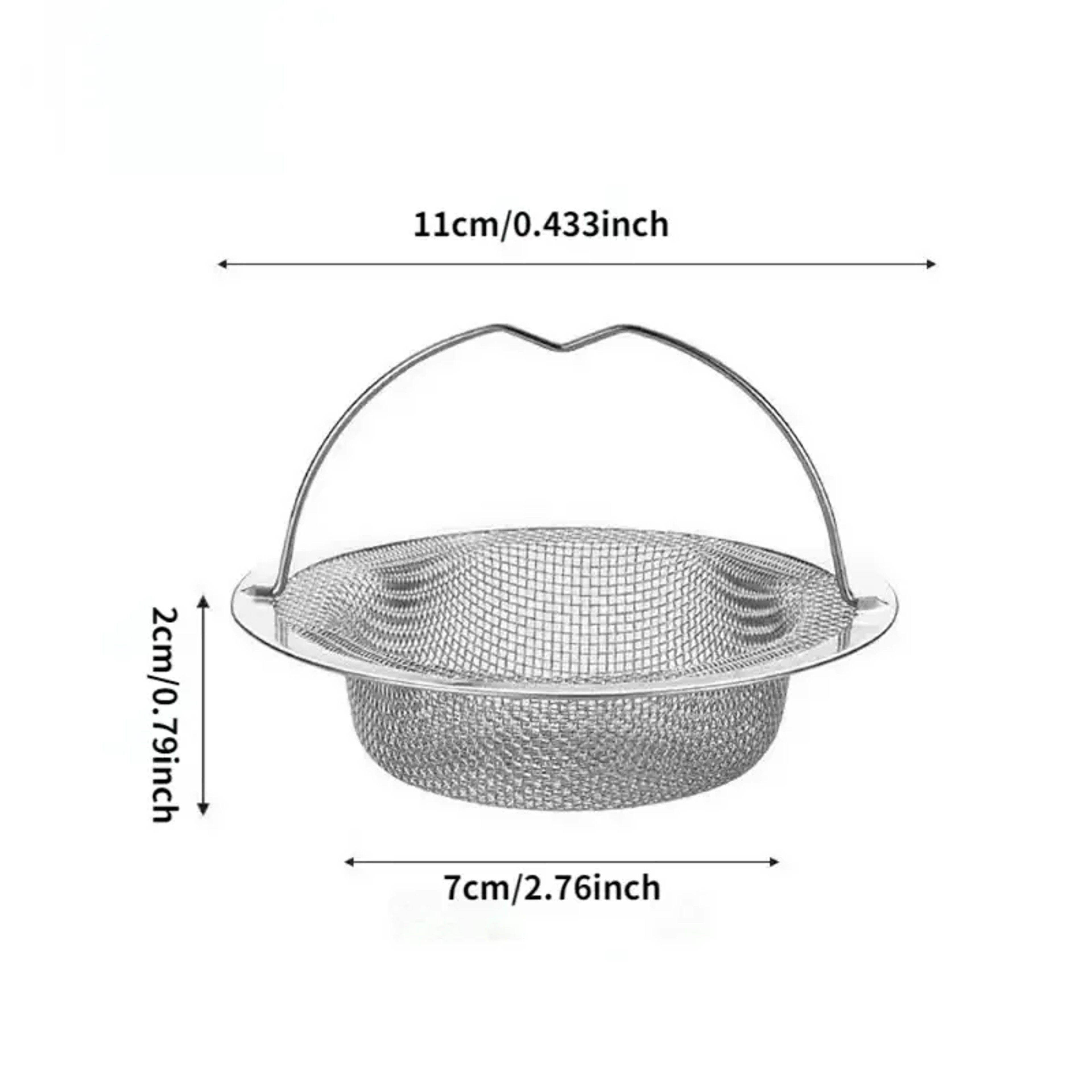 Stainless Steel Sink Drain Strainer Hair Catcher For Kitchen And Bathtub 5