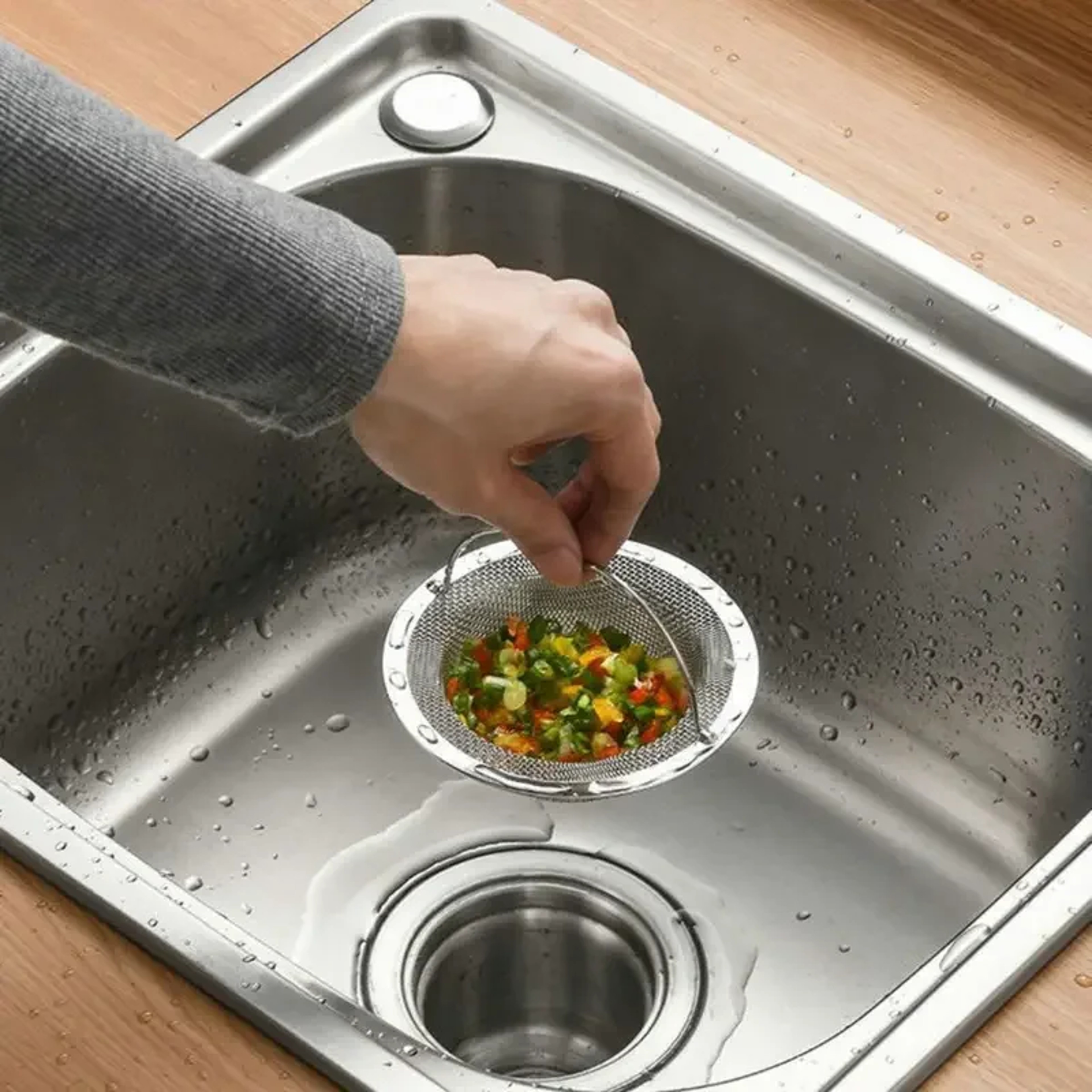 Stainless Steel Sink Drain Strainer Hair Catcher For Kitchen And Bathtub 0