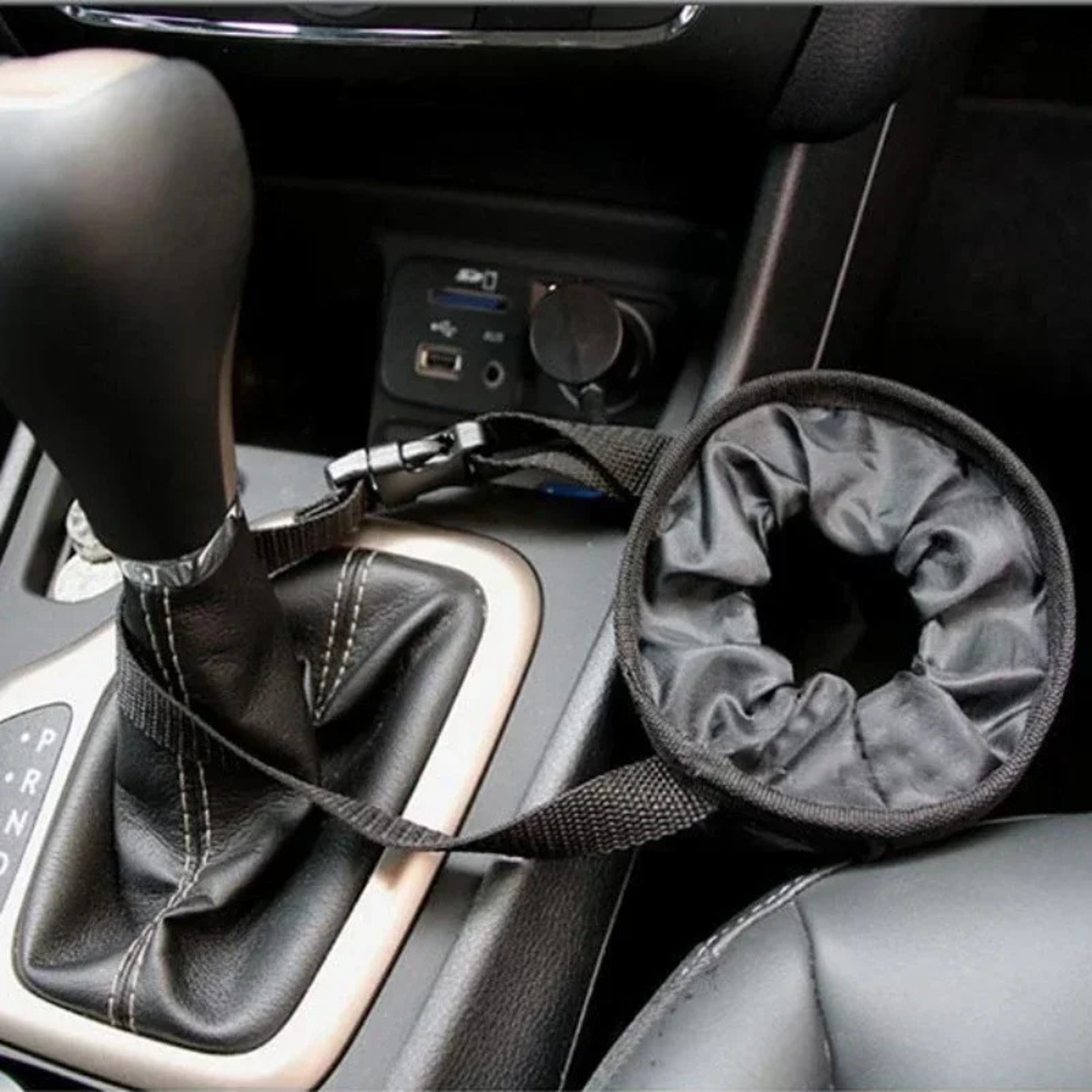 Car Trash Can with Lid Leakproof Organizer for Back Seat Headrest – view 4