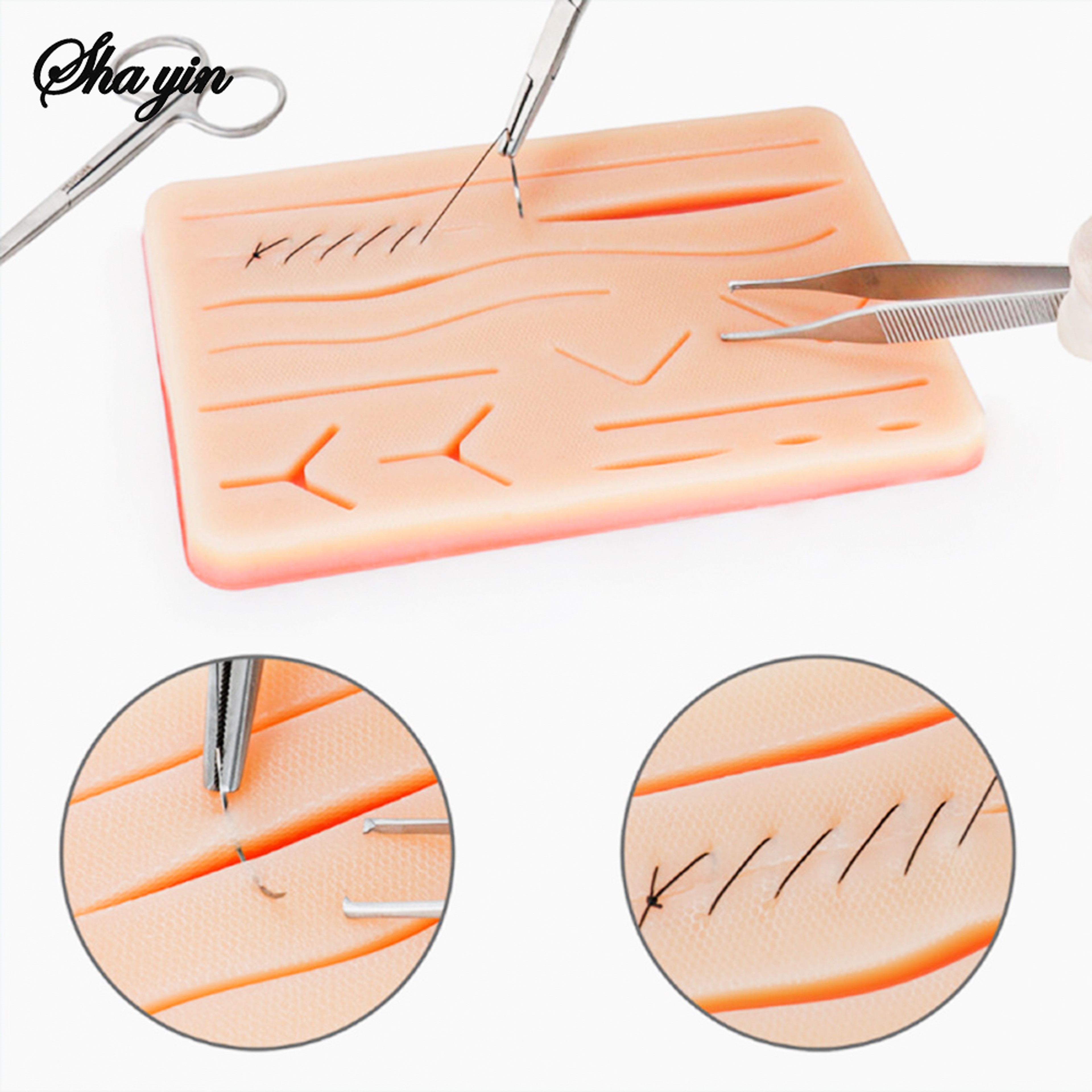 Professional Silicone Suture Practice Kit Realistic suture training pad for Medical Students & Surgeons – view 1