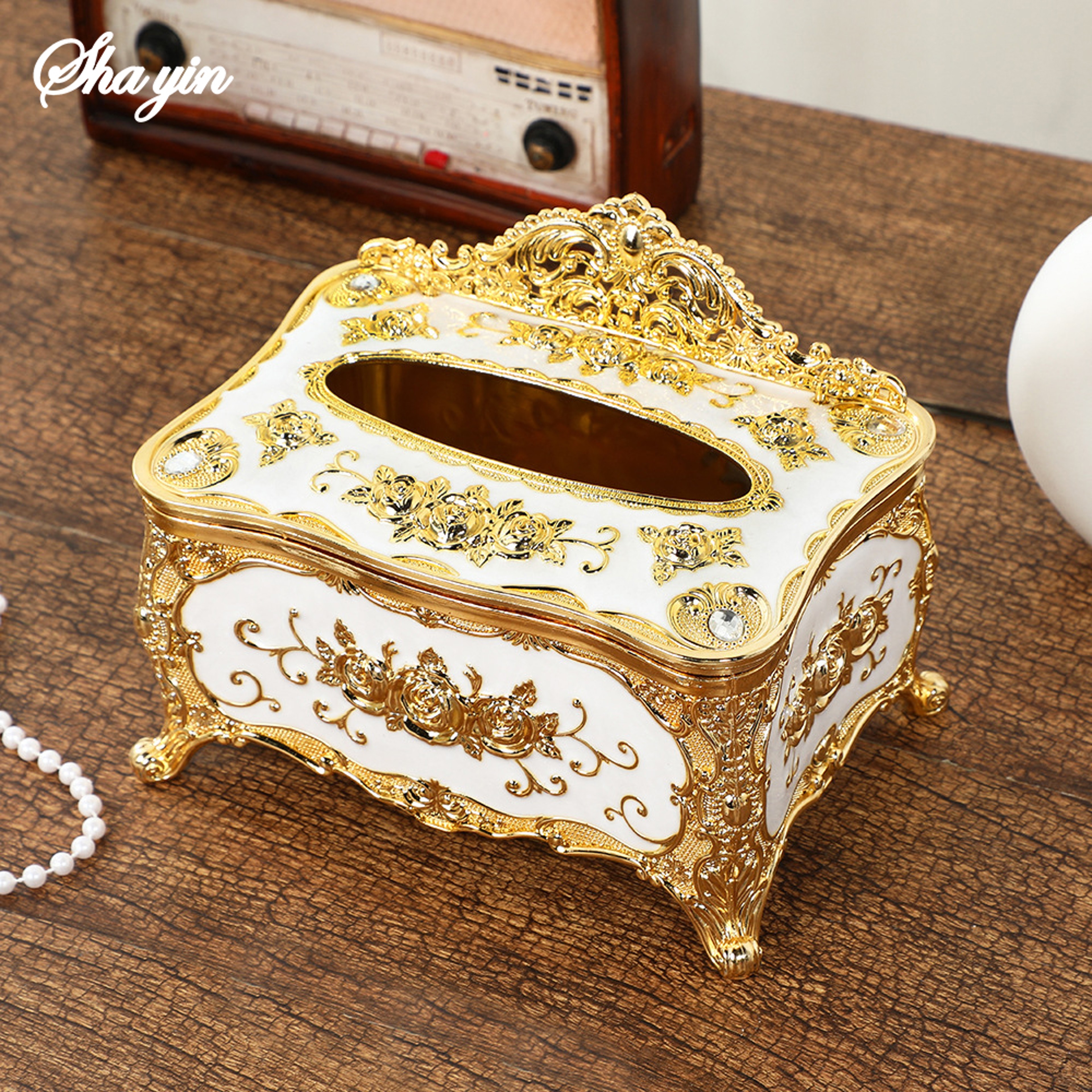 Modern Luxury Tissue Box Holder Elegant Decorative Tissue Box For Living Room Office Hotel Use 3