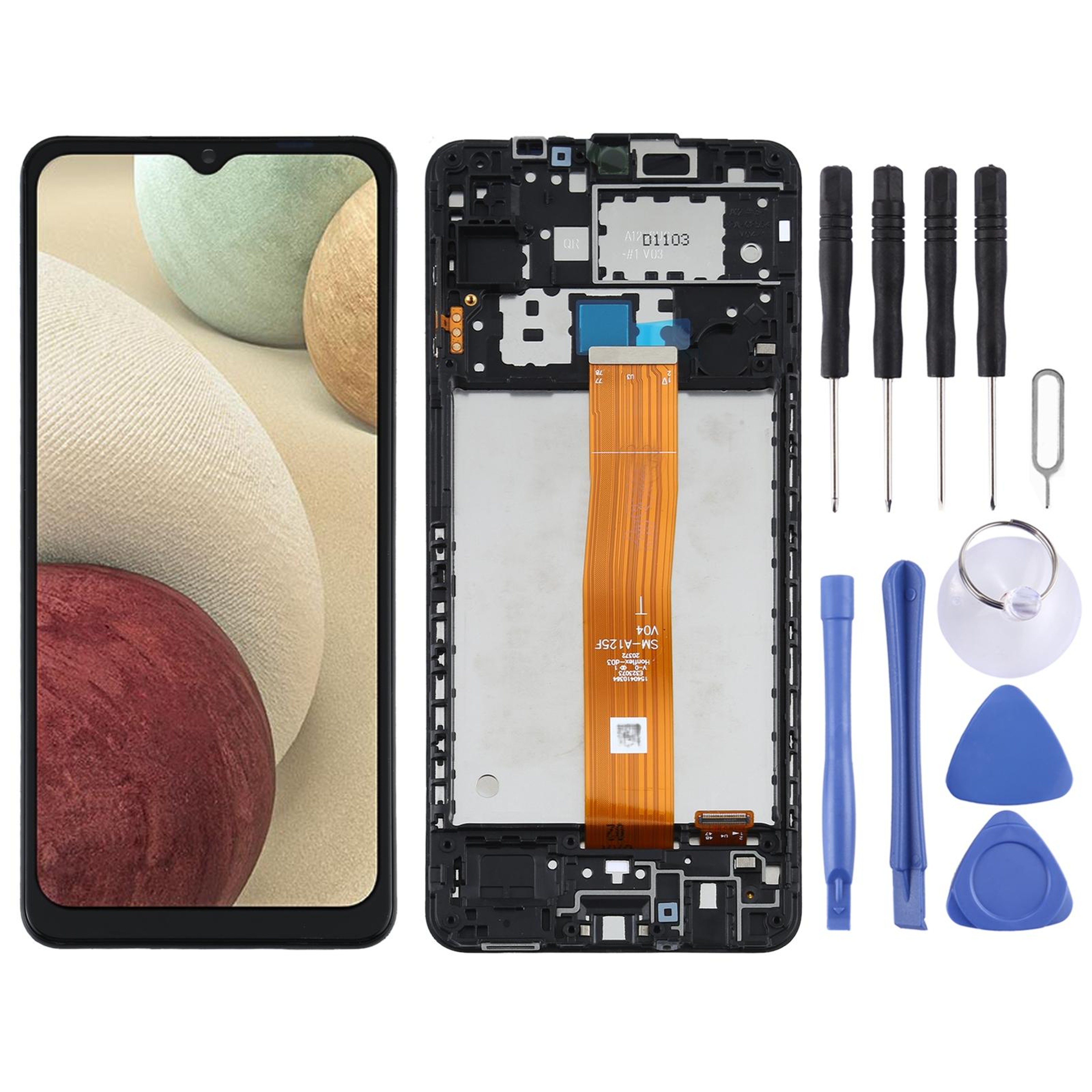 Premium Samsung Galaxy A12 Screen Replacement With Frame Original LCD Digitizer Assembly 0