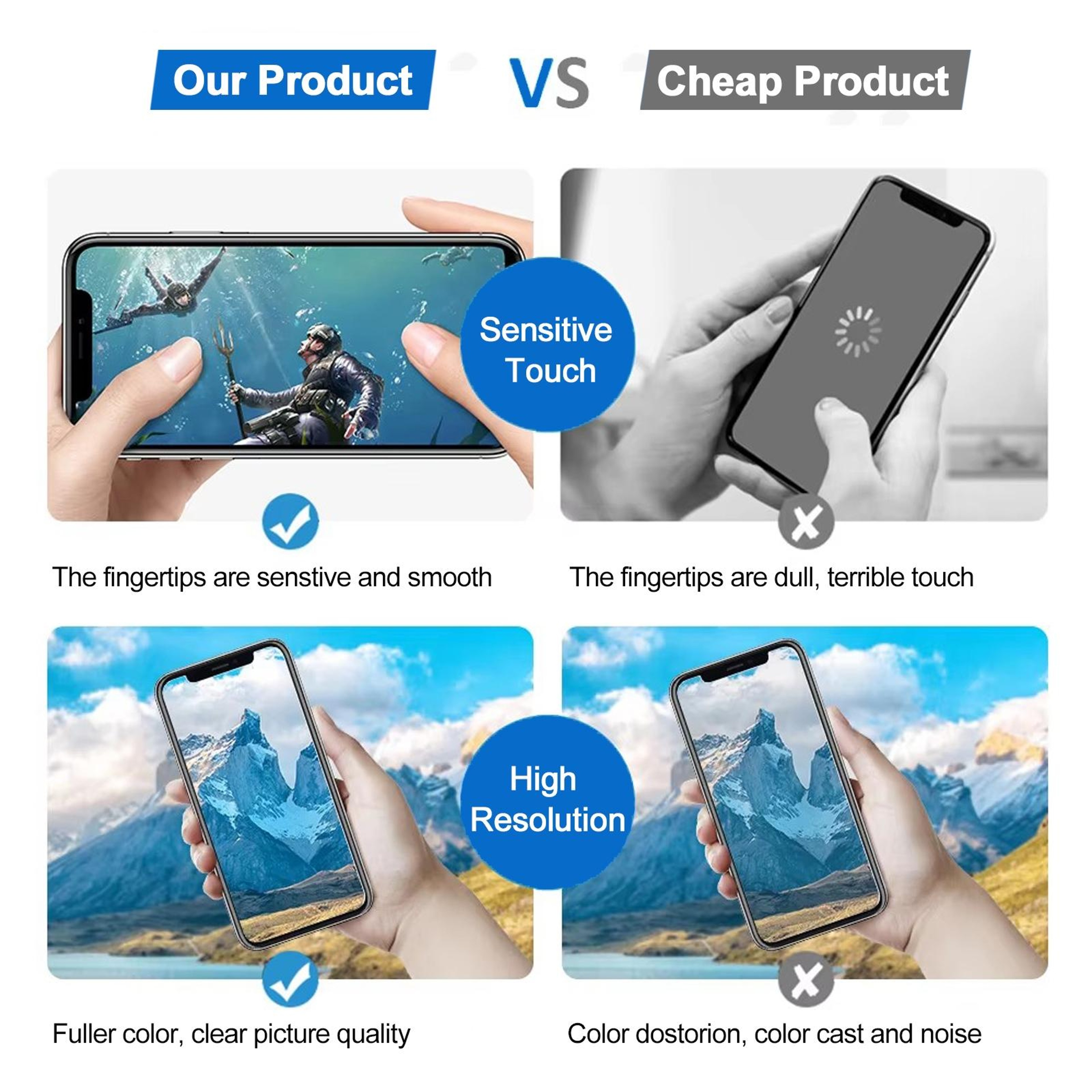 Incell LCD Screen Replacement For IPhone 12 Or 12 Pro High Brightness Display Touch Assembly 11