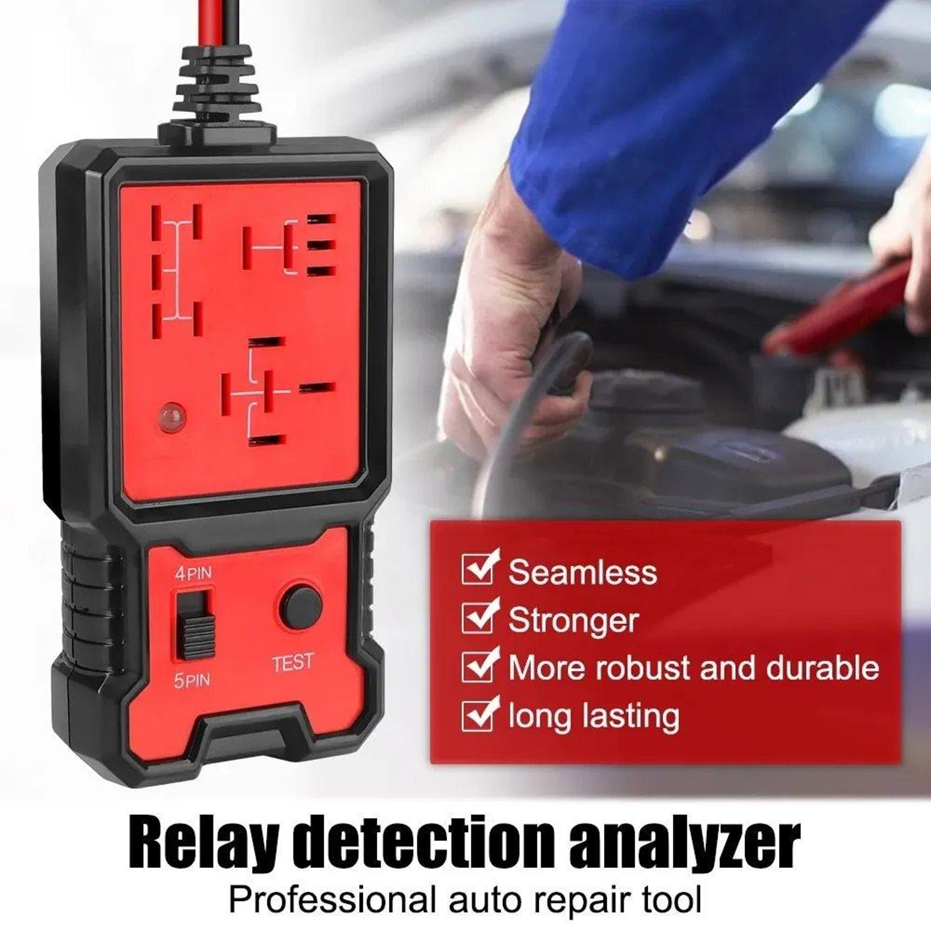 Automotive Relay Tester Quick Diagnostic Tool for Car Relays – view 8