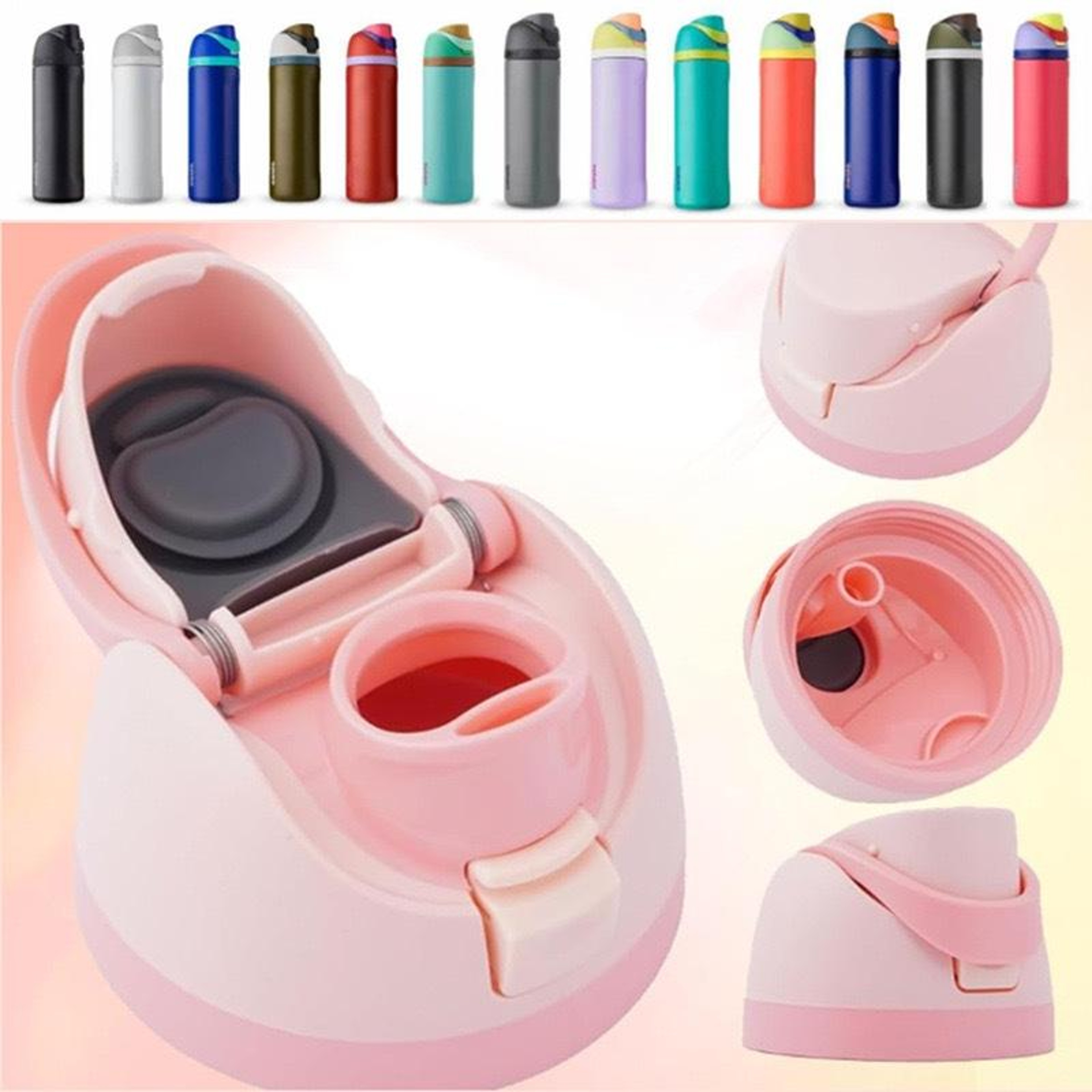 Owala FreeSip Replacement Lid Leakproof One Button Open Bottle Cap With Carry Loop 1