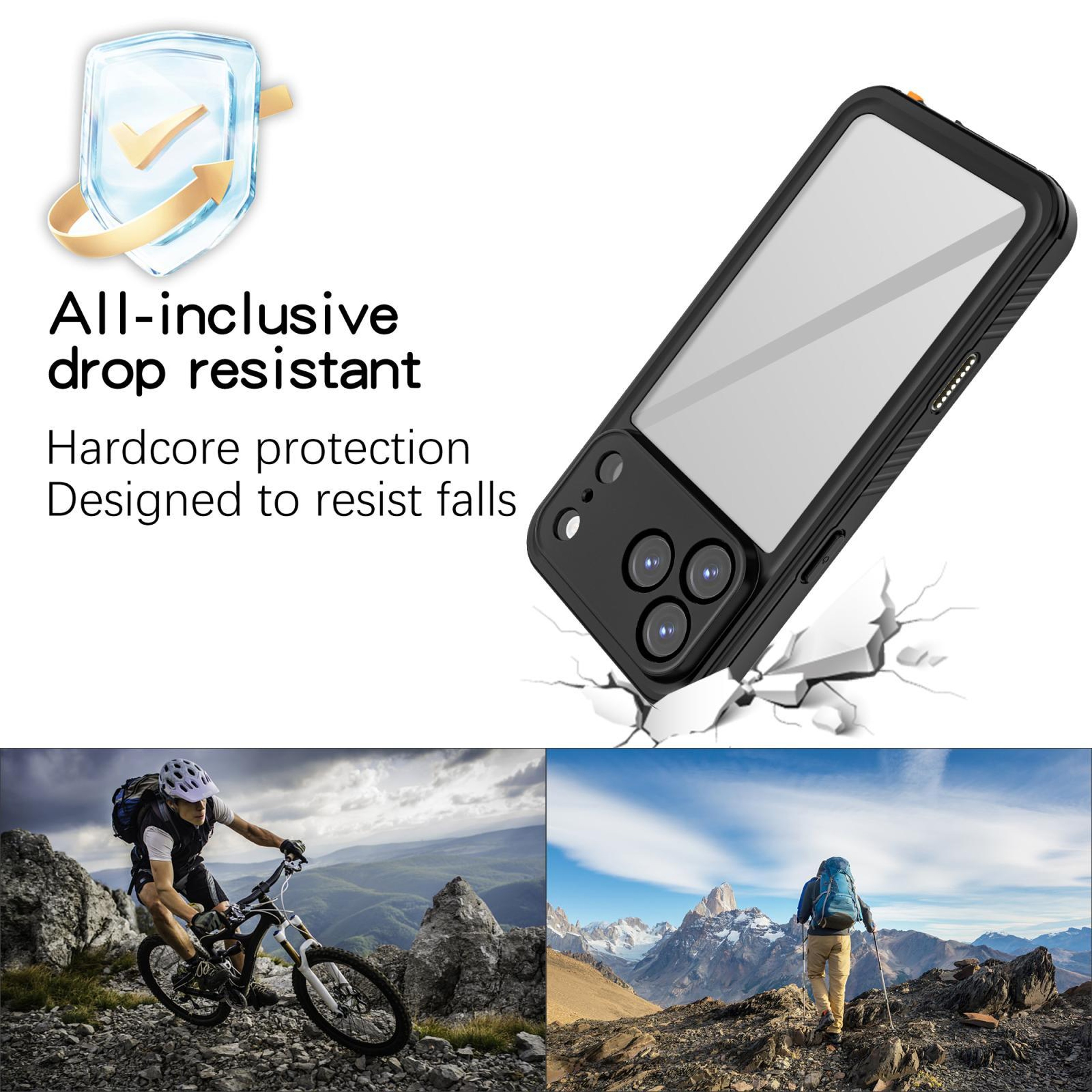 Red Pepper Waterproof IPhone Case IP68 Shockproof Full Body Cover 1