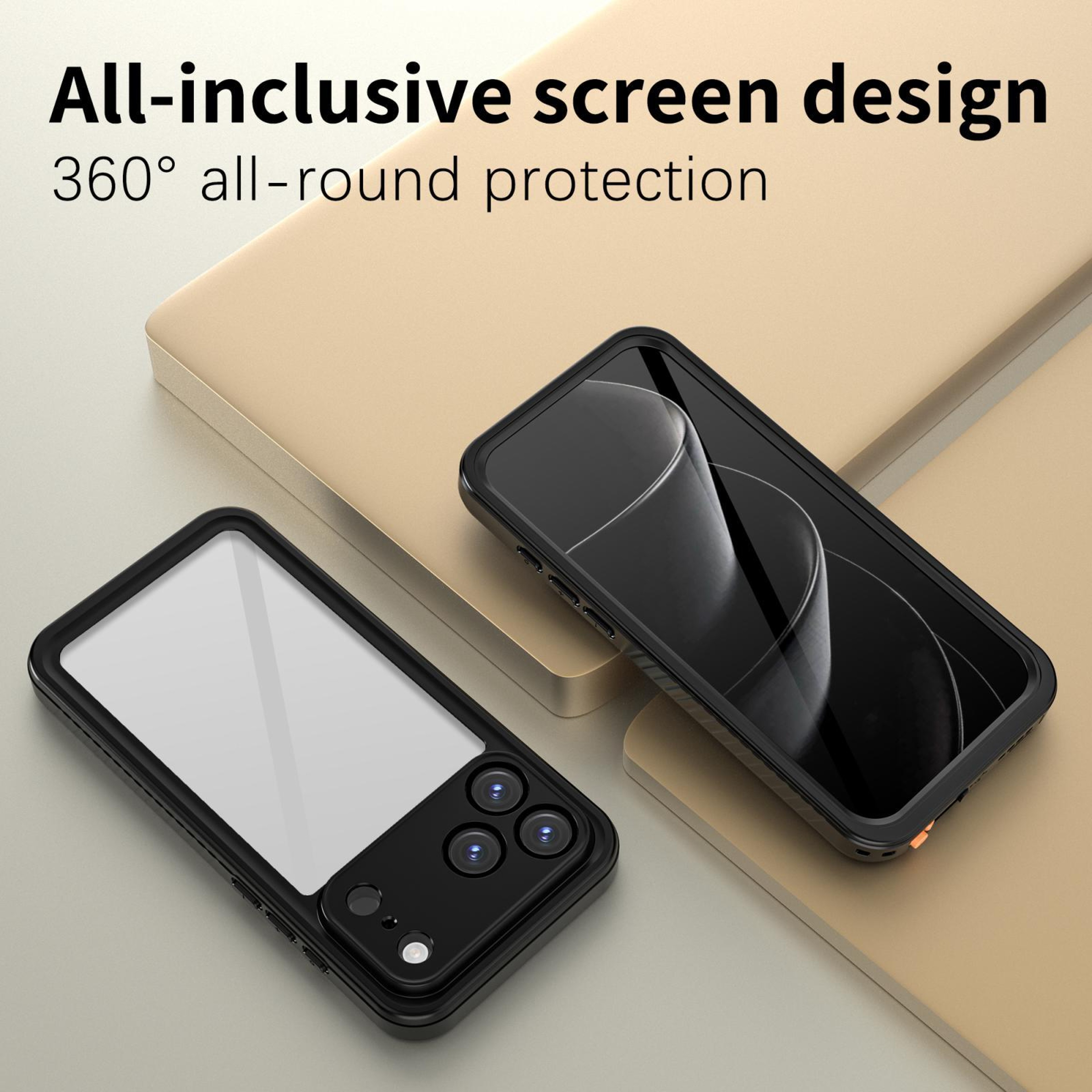 Red Pepper Waterproof IPhone Case IP68 Shockproof Full Body Cover 4