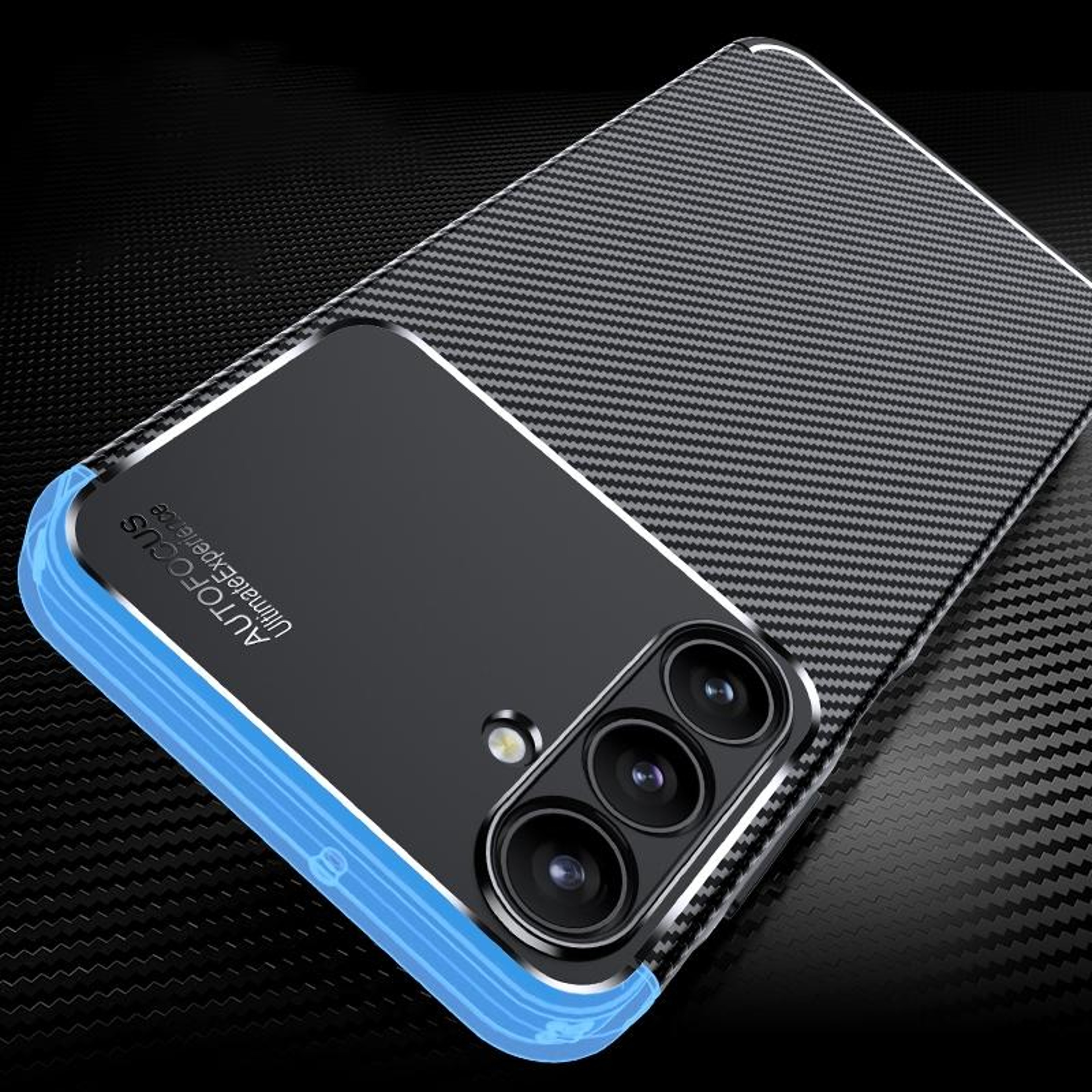 Samsung Galaxy carbon fiber phone case, Shockproof Slim TPU Protective Cover – view 6