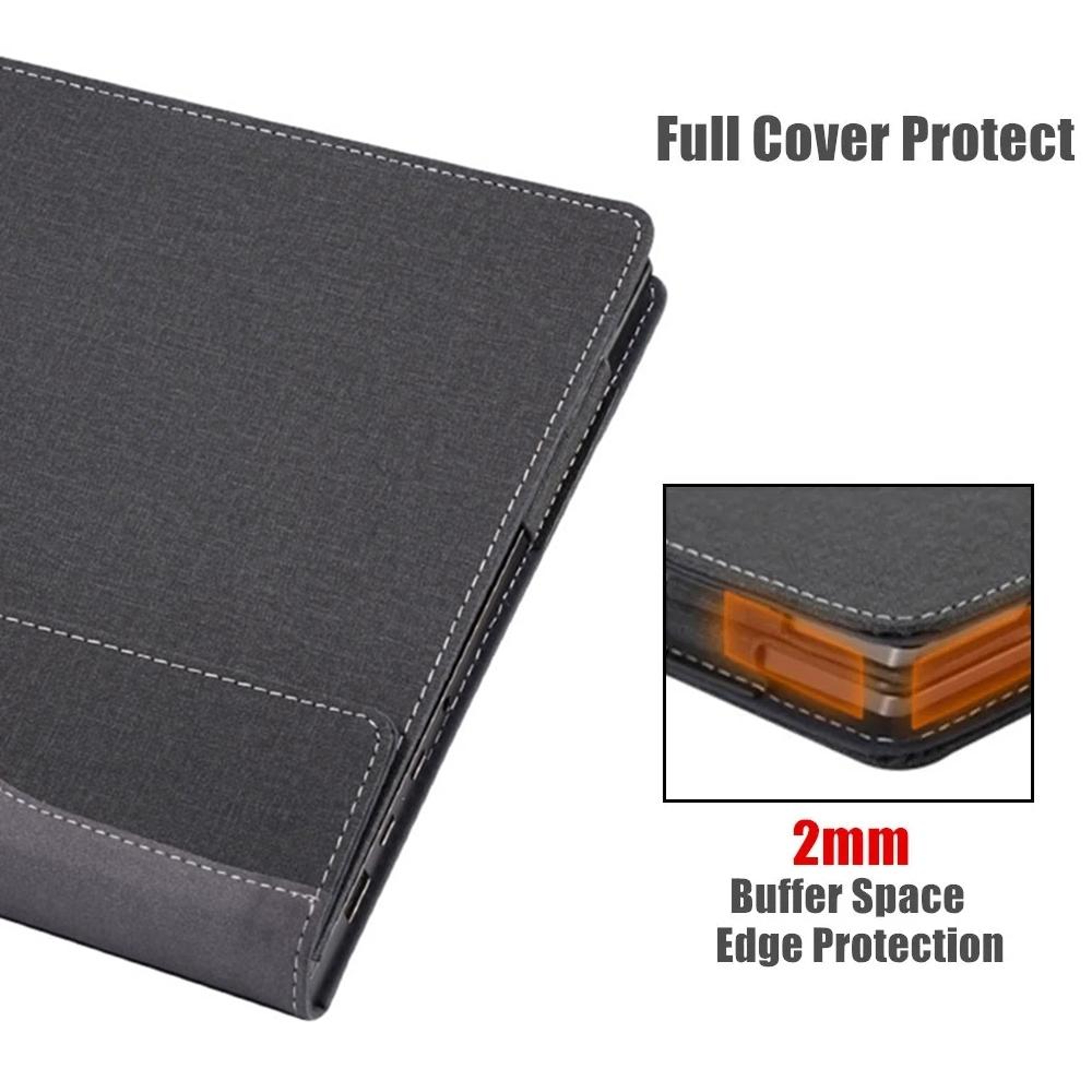 Shockproof Leather Laptop Sleeve For HP Laptop Protective Case Slim Magnetic Cover 3