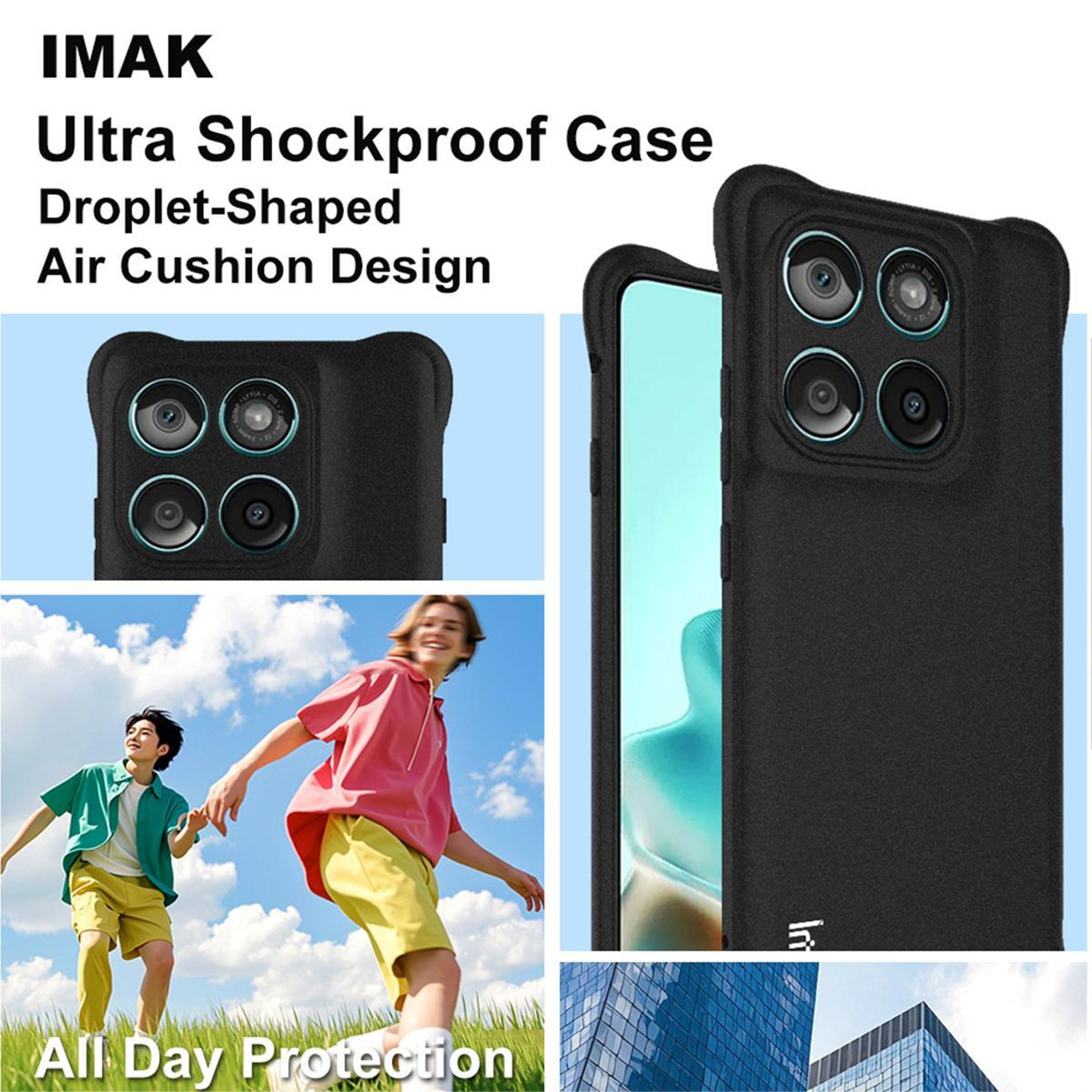For Motorola Edge 5G Shockproof Airbag TPU Phone Case 3