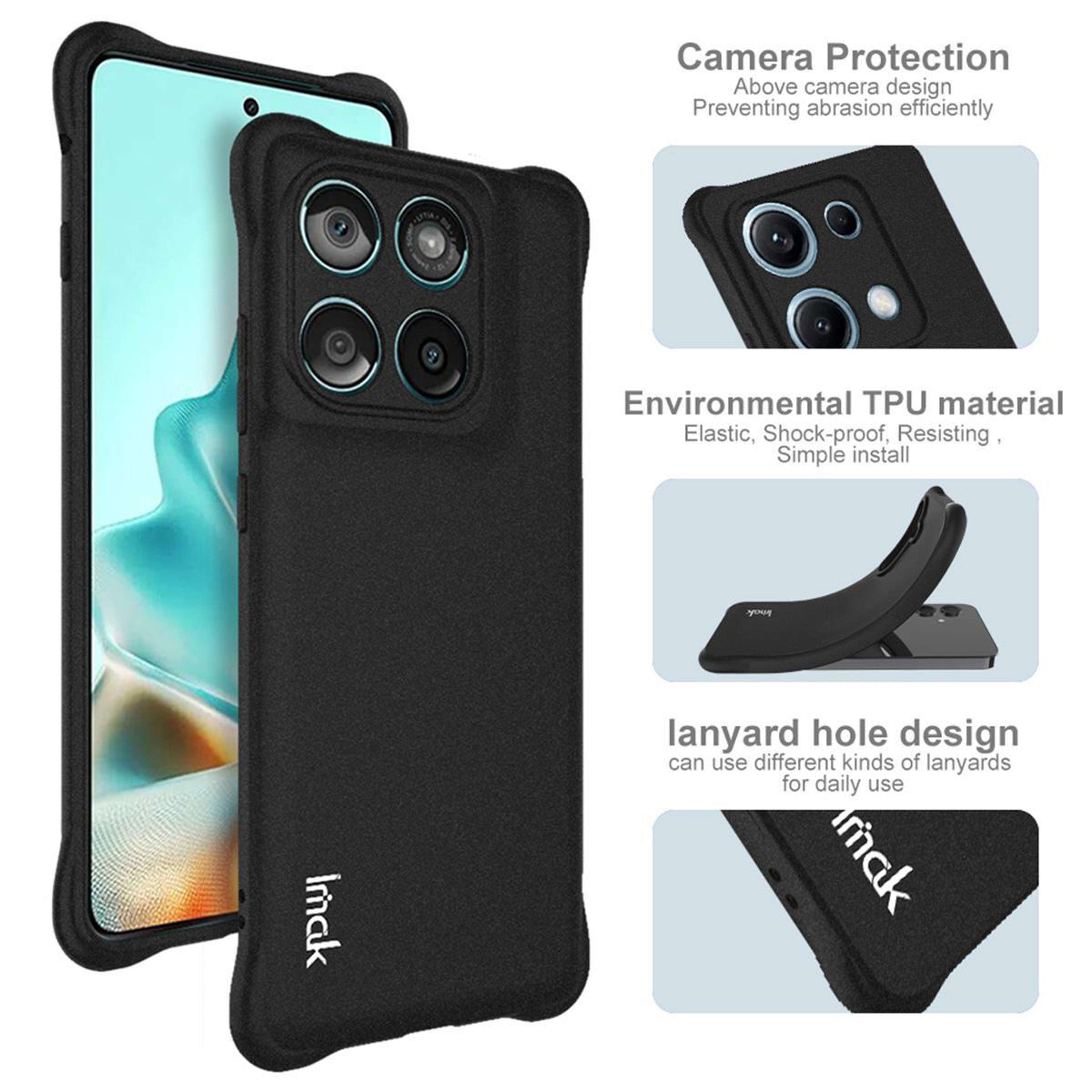 For Motorola Edge 5G Shockproof Airbag TPU Phone Case 8