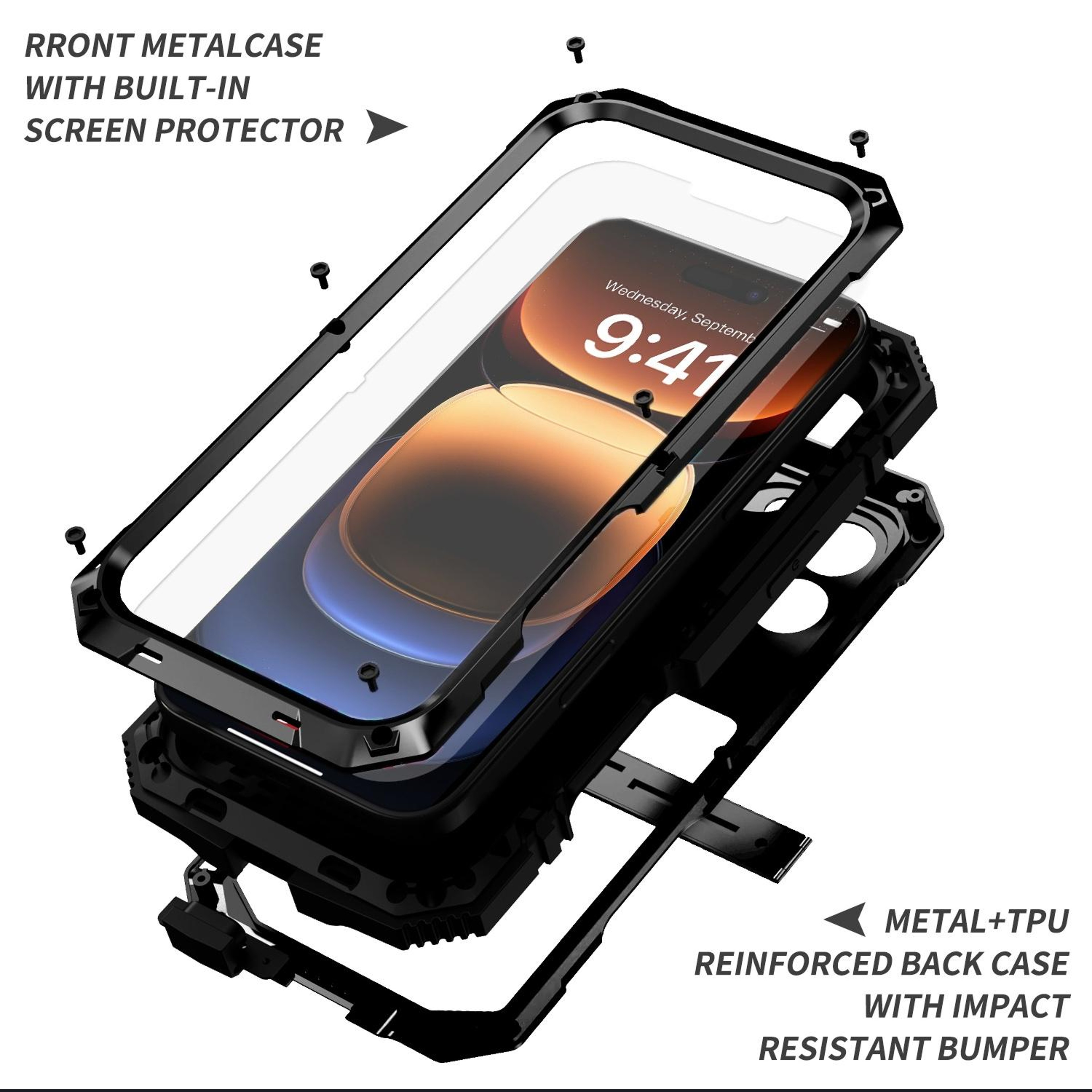 RJUST Rugged Waterproof Shockproof Case For IPhone  Max Dustproof Heavy Duty Protection 5