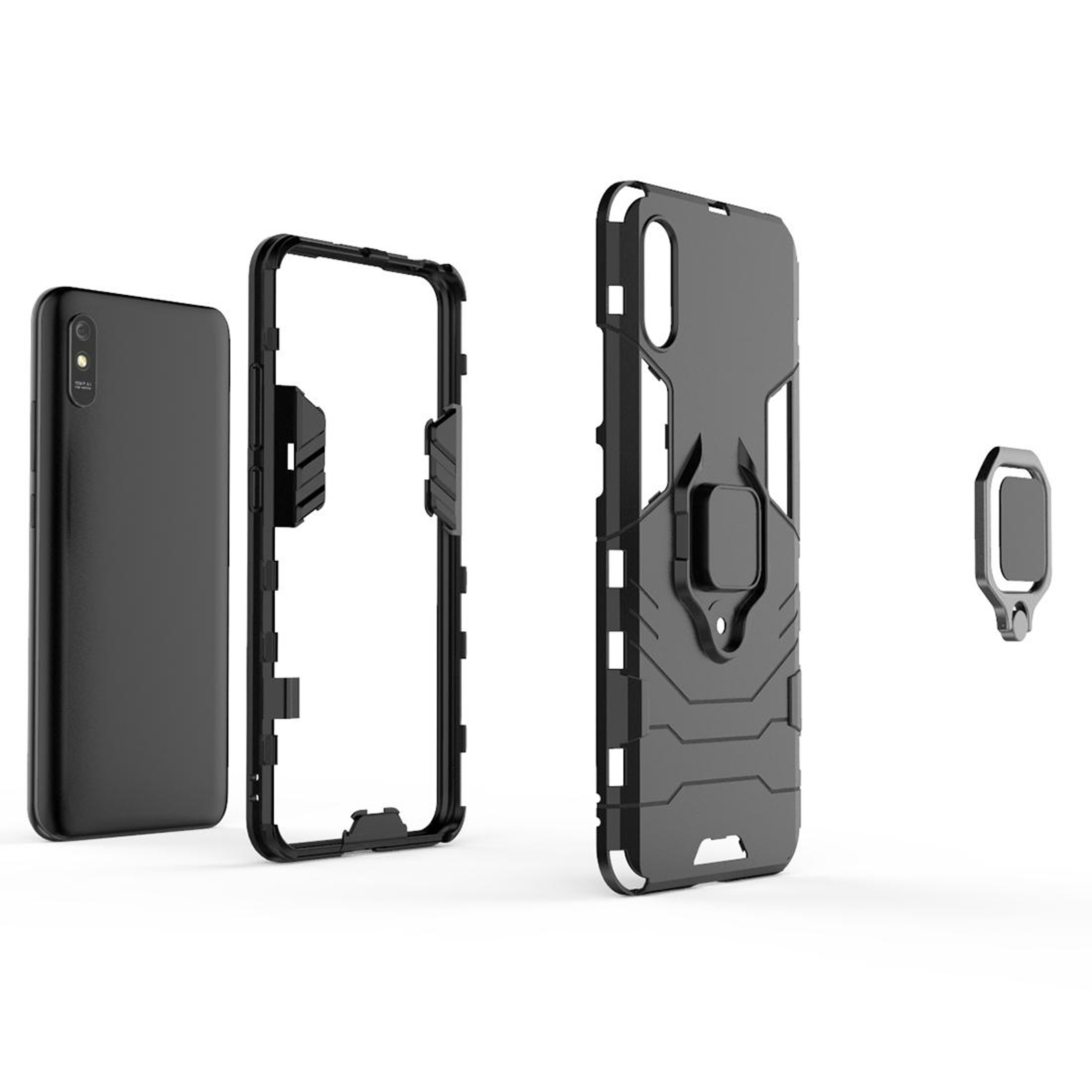 For Xiaomi Redmi PC  TPU Antifall Protective Case With Magnetic Ring Holder 5
