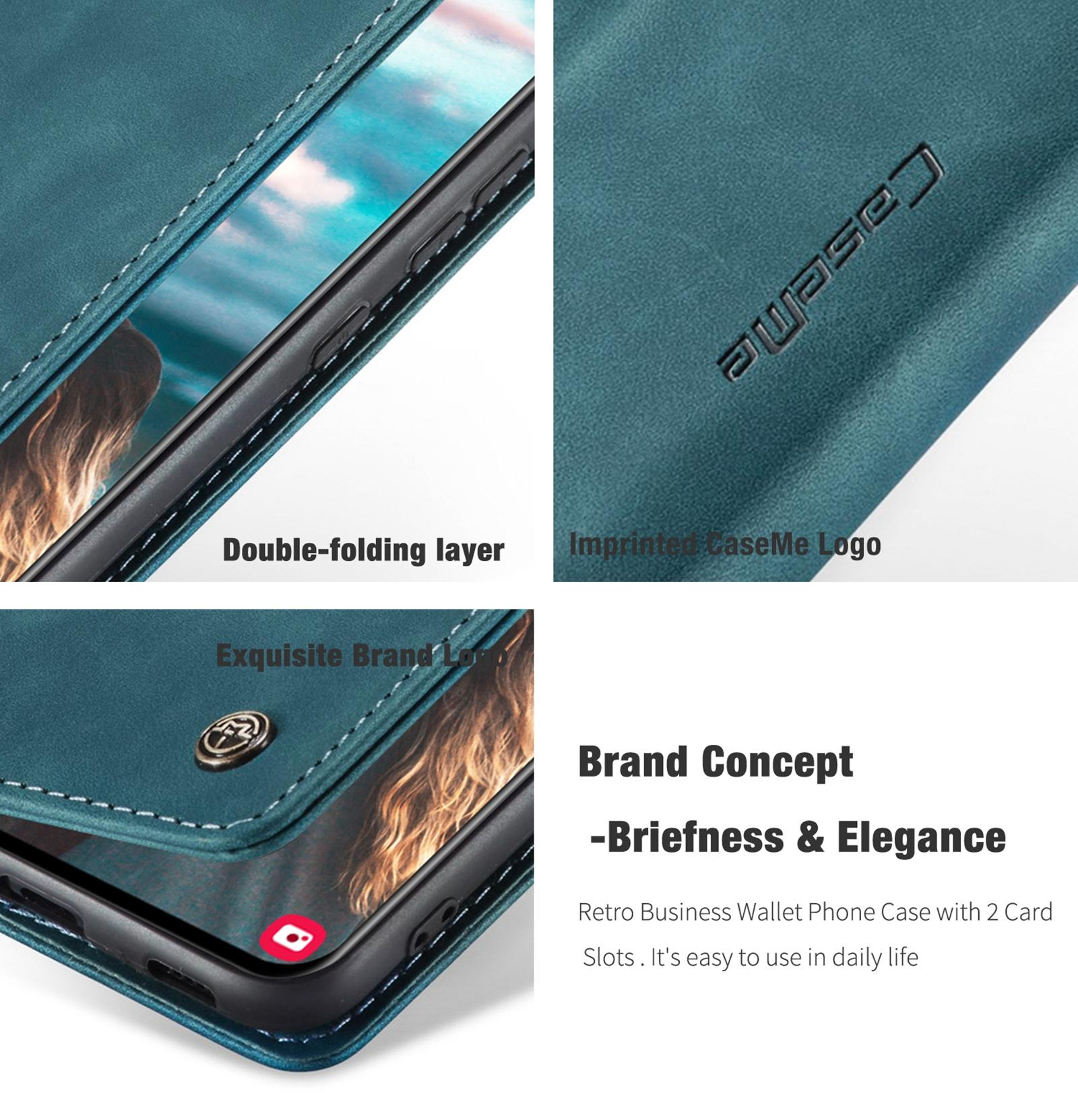 Samsung Galaxy Wallet Case Flip Leather Phone Case With Card Holder Stand Cover 6