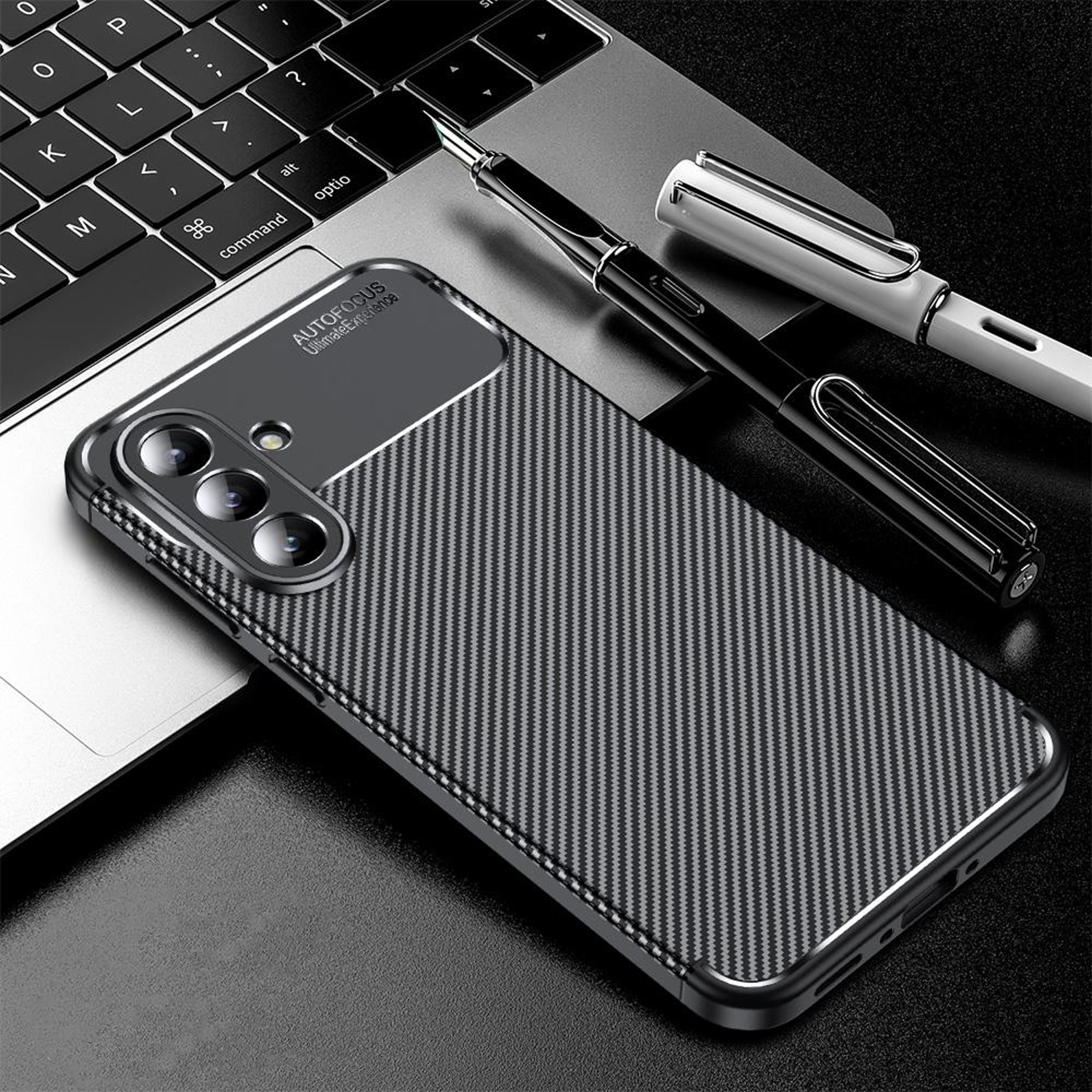 Samsung Galaxy carbon fiber phone case, Shockproof Slim TPU Protective Cover – view 13