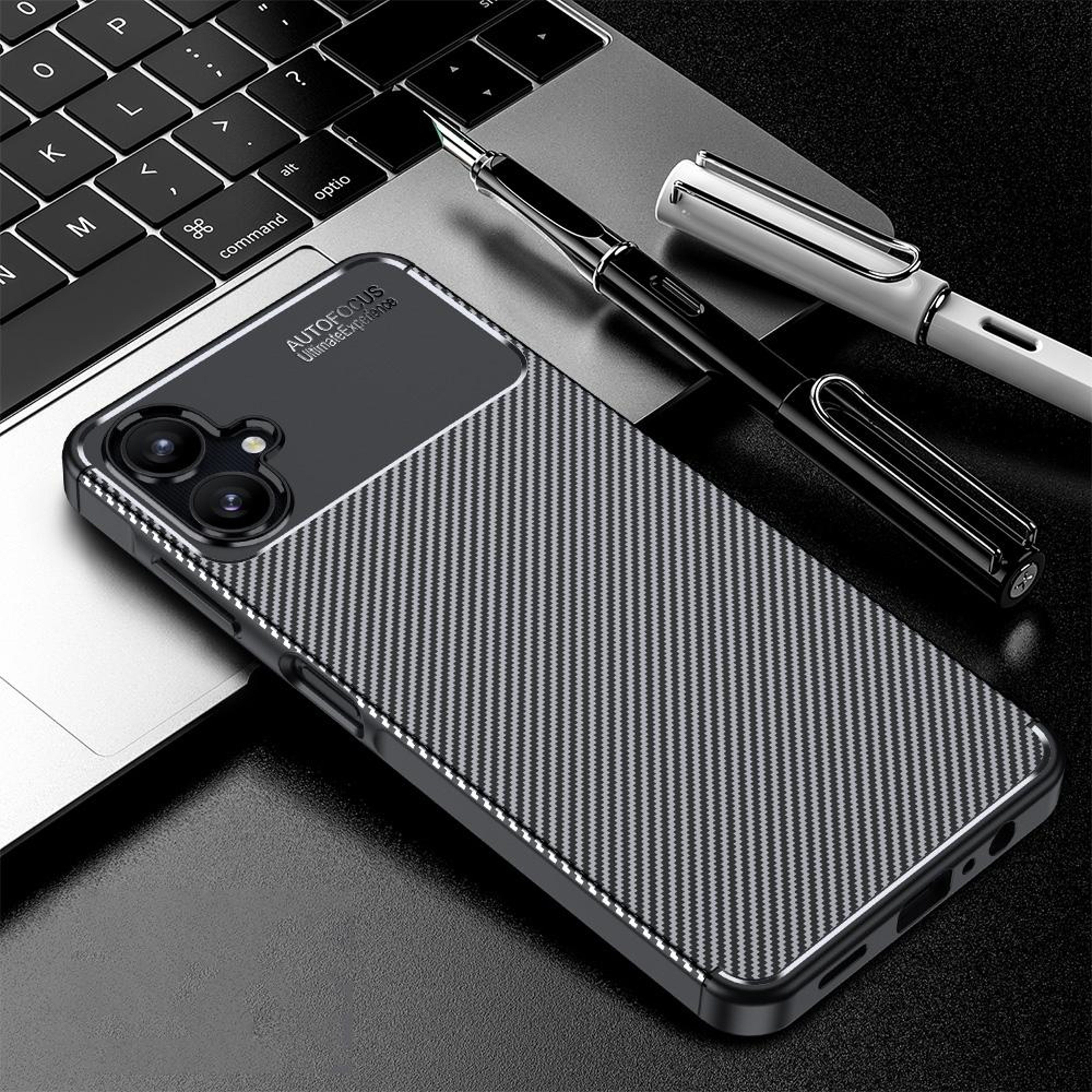 Samsung Galaxy carbon fiber phone case, Shockproof Slim TPU Protective Cover – view 15