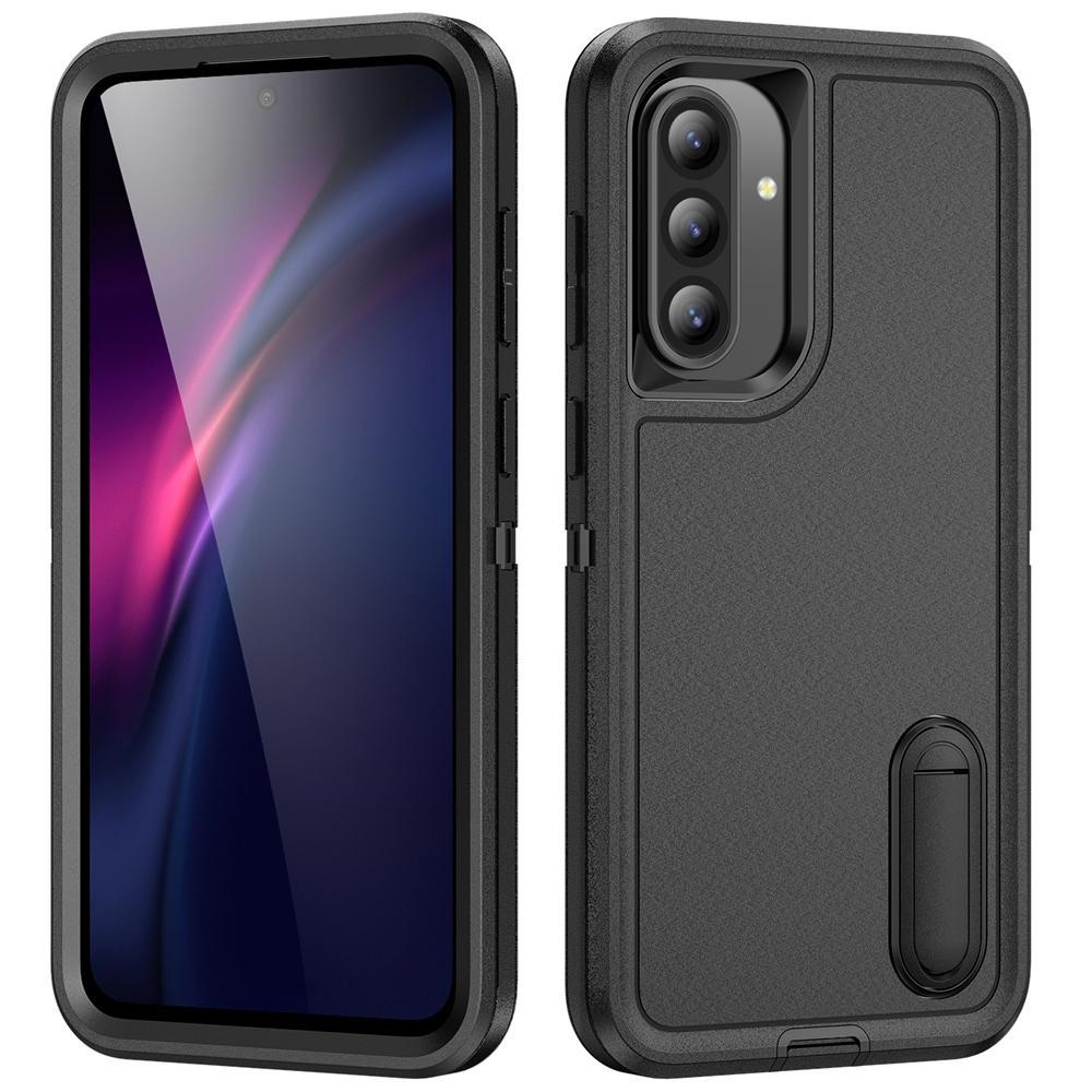 Rugged Shockproof Phone Case with Built-In Stand Hybrid Silicone Armor Cover – view 10