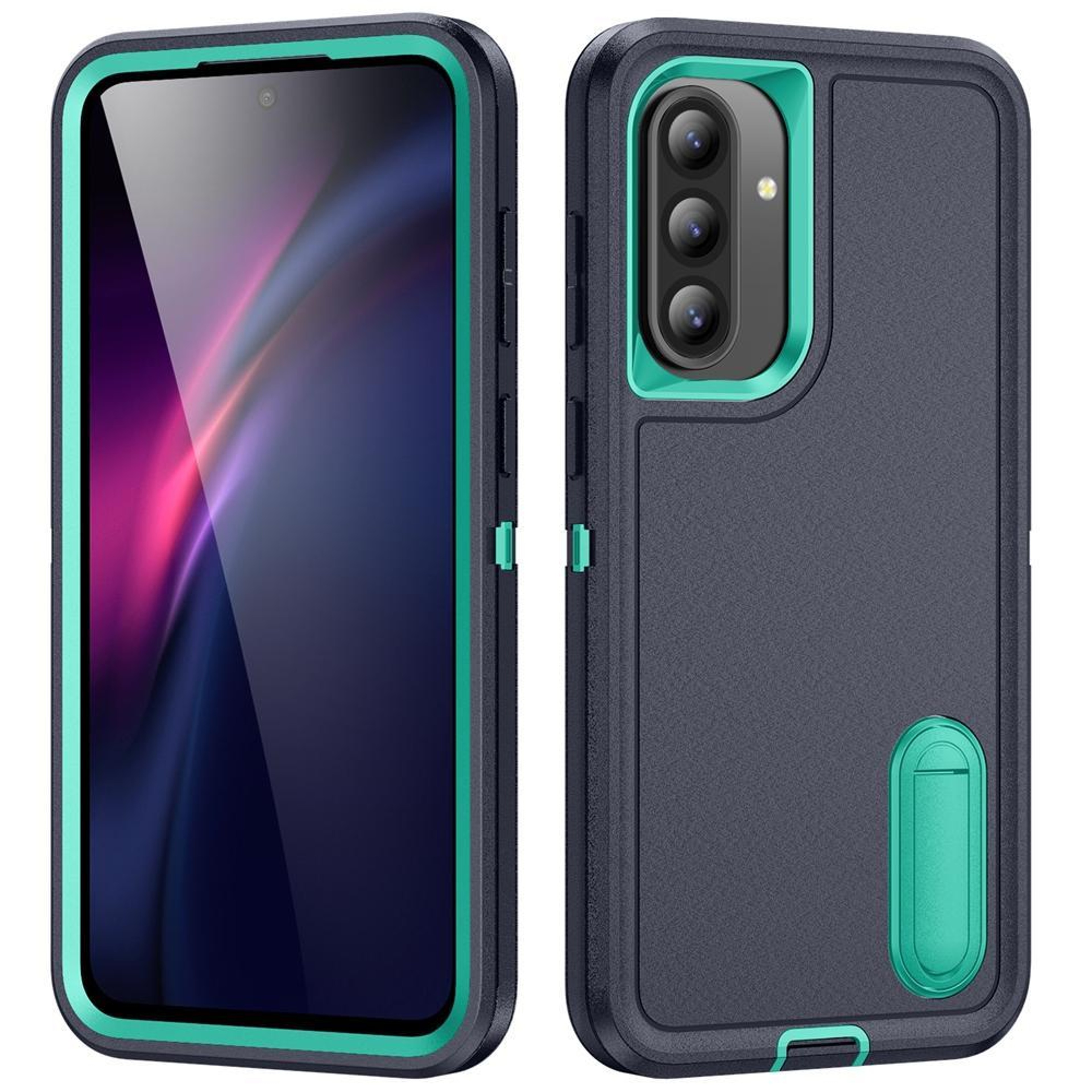 Rugged Shockproof Phone Case with Built-In Stand Hybrid Silicone Armor Cover – view 15