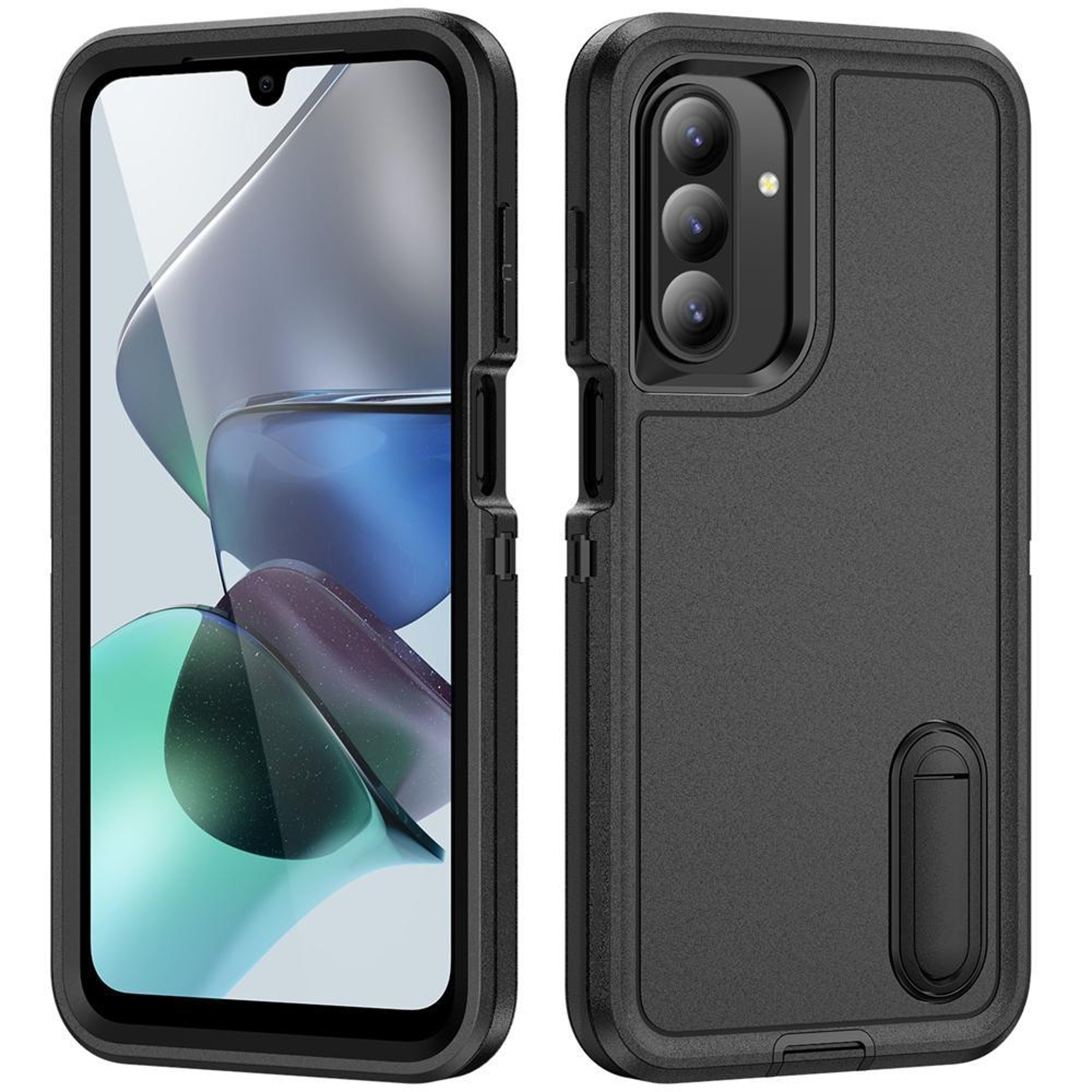 Rugged Shockproof Phone Case with Built-In Stand Hybrid Silicone Armor Cover – view 20
