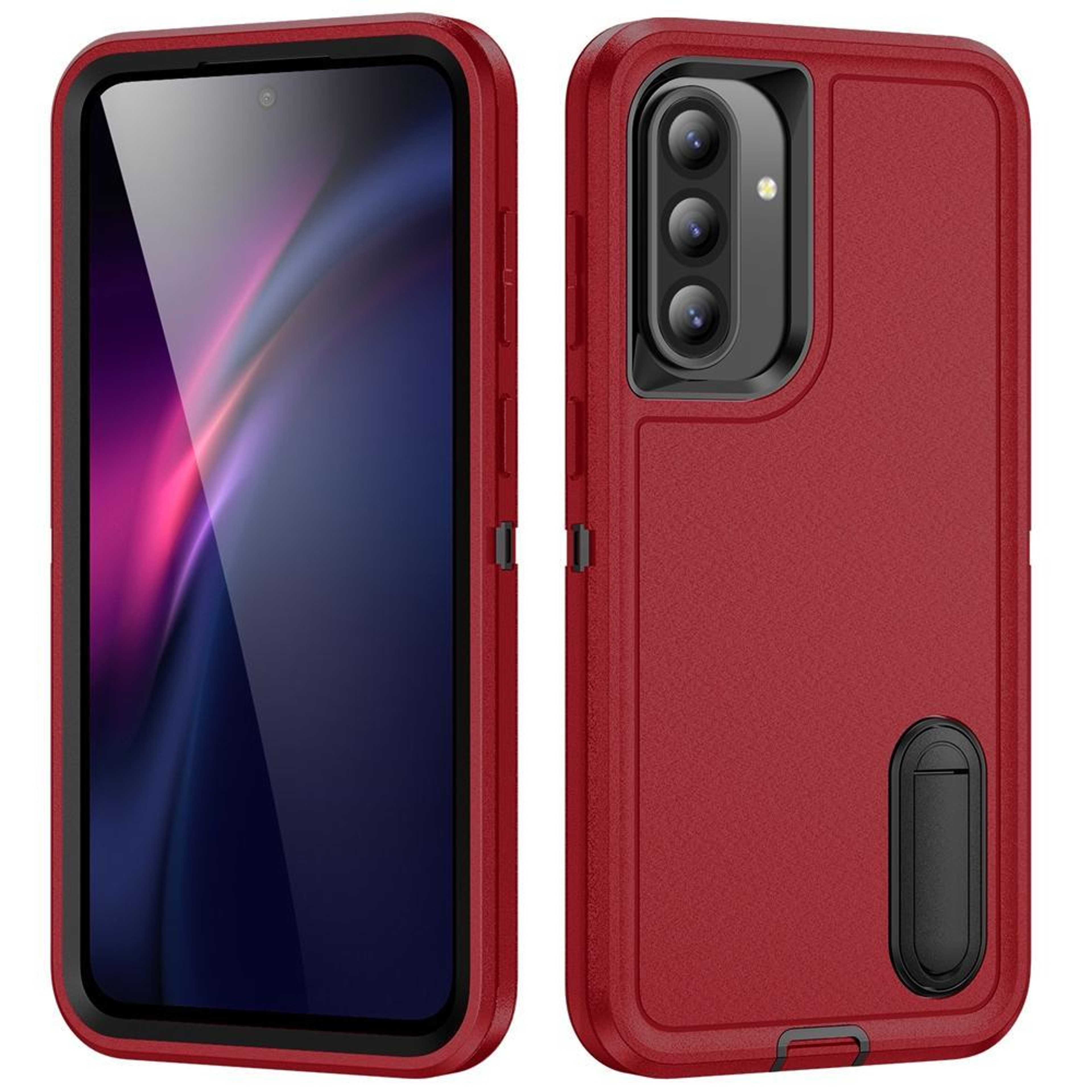 Rugged Shockproof Phone Case with Built-In Stand Hybrid Silicone Armor Cover – view 31